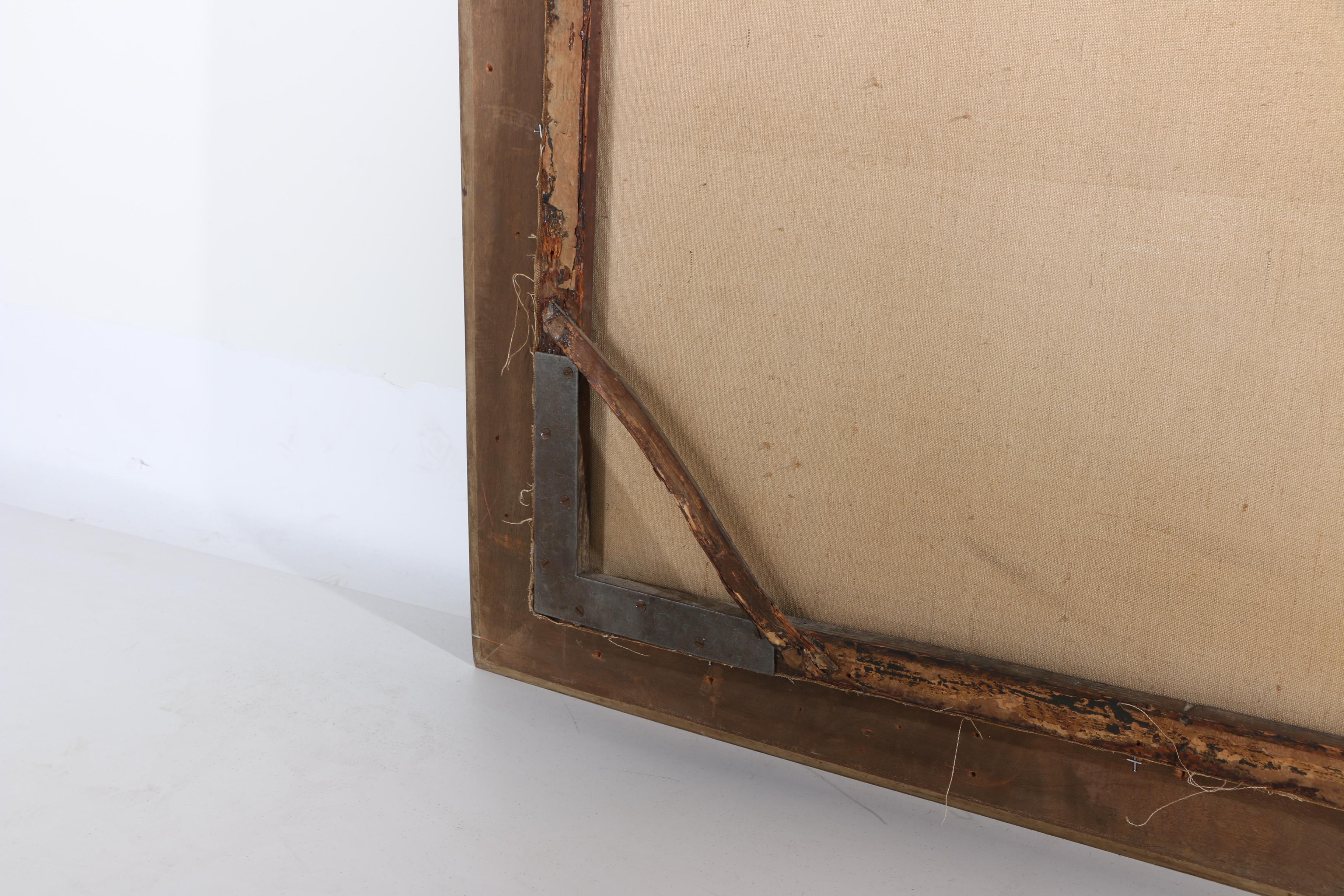 Early 19th-Century Oil Portrait on Canvas  of Woman After Jean-Marc Nattier