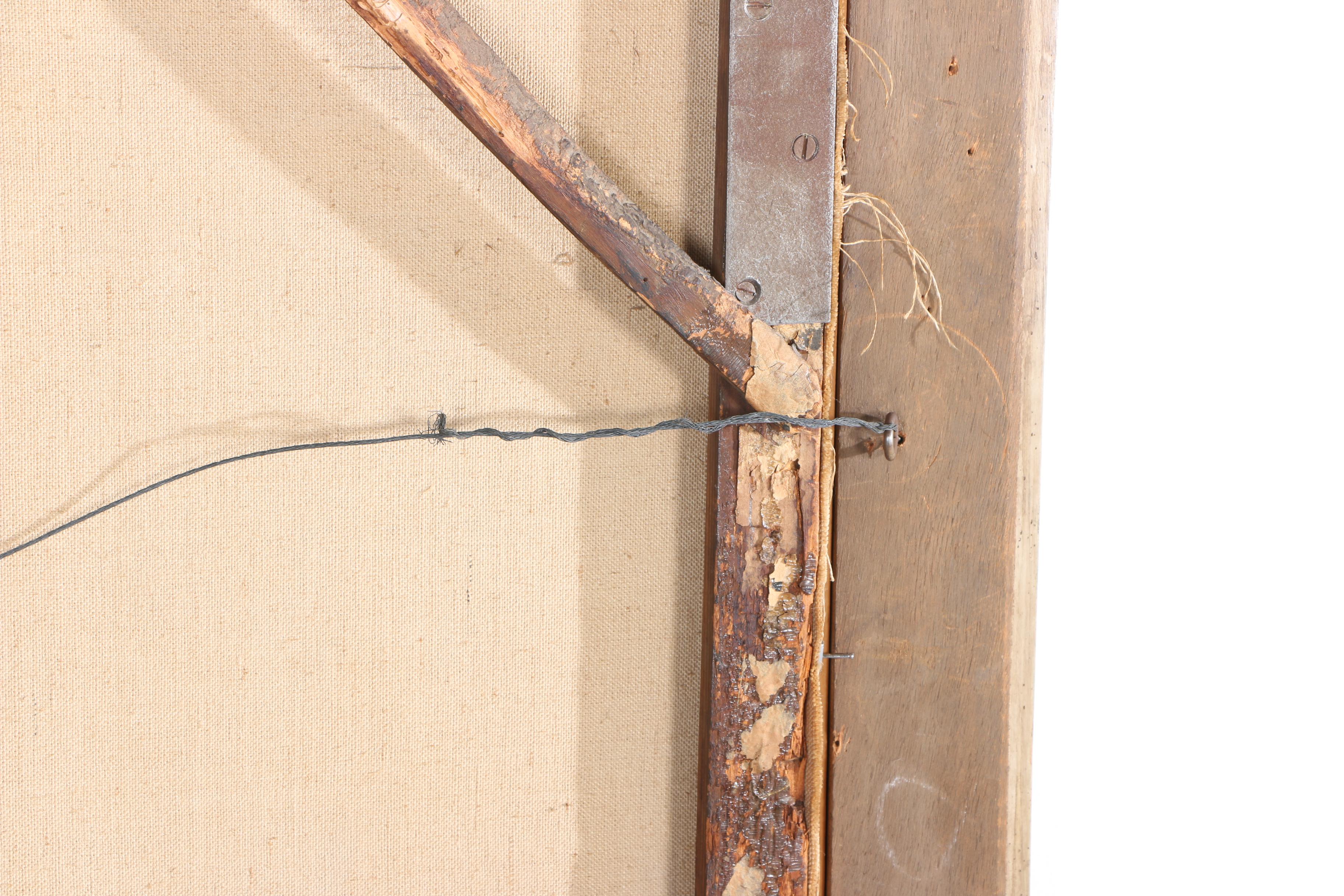 Early 19th-Century Oil Portrait on Canvas  of Woman After Jean-Marc Nattier