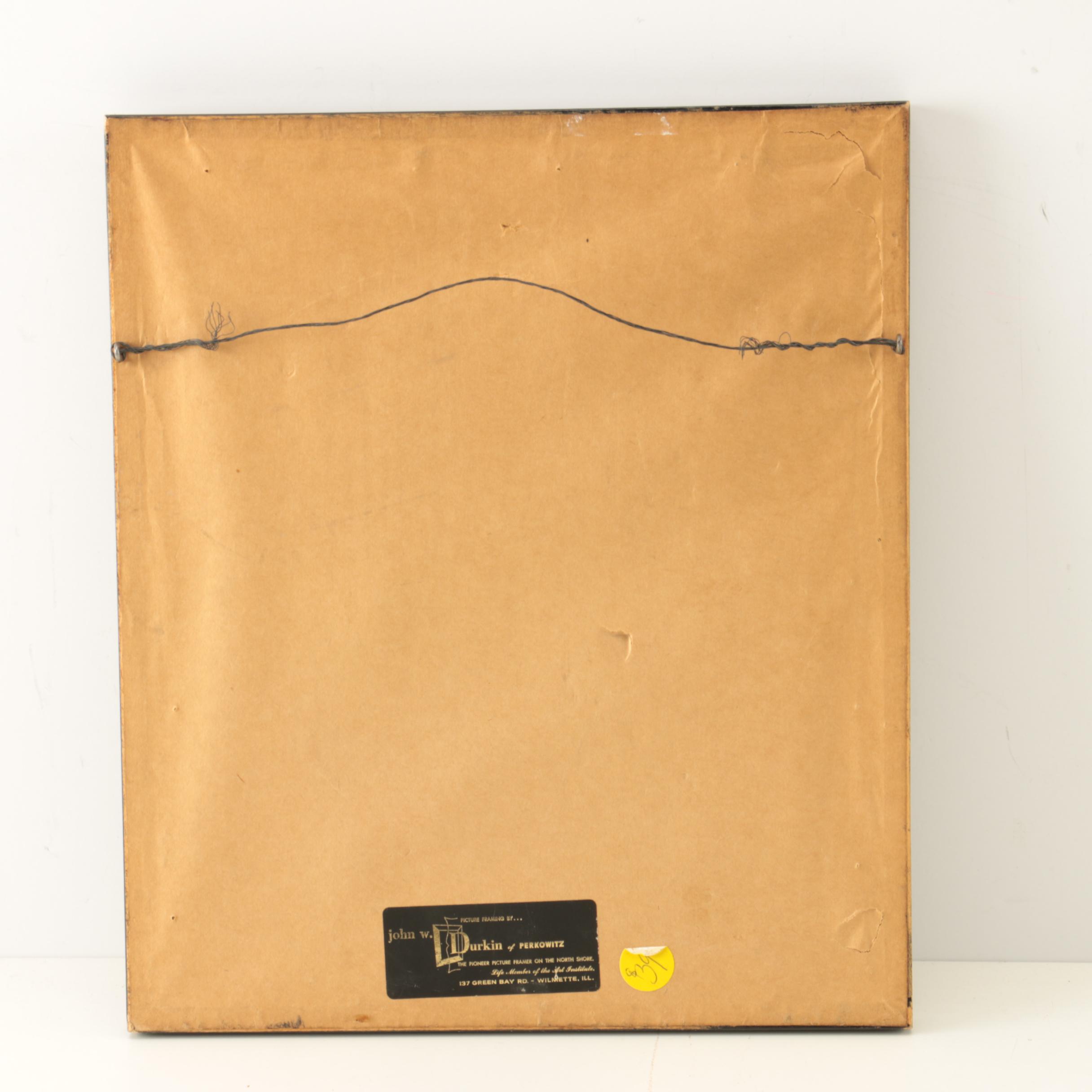 Signed Hand Colored Etching "Nürnberg Hans Sachs - Haus"