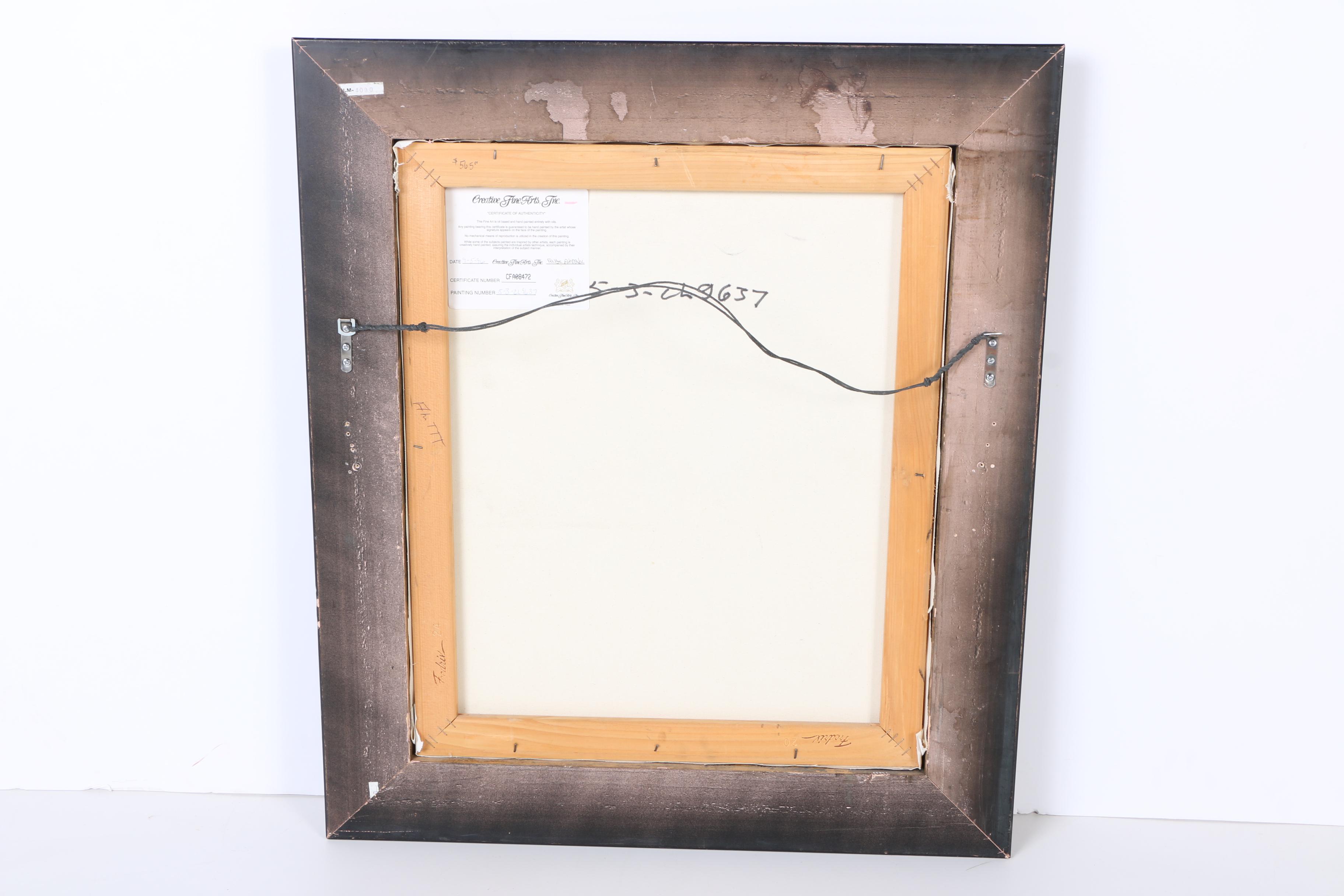 Oil Painting on Canvas Hunting Scene