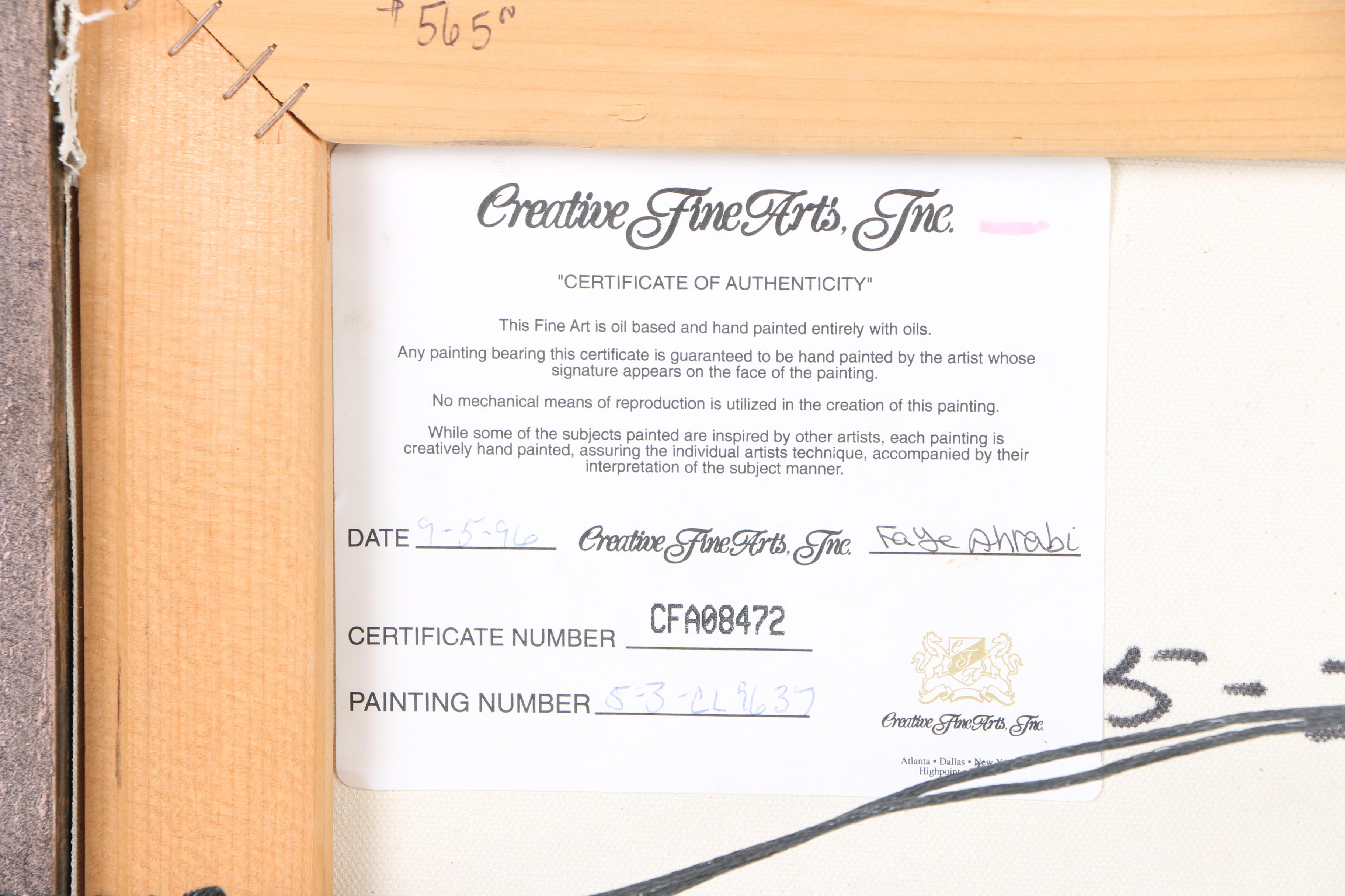 Oil Painting on Canvas Hunting Scene