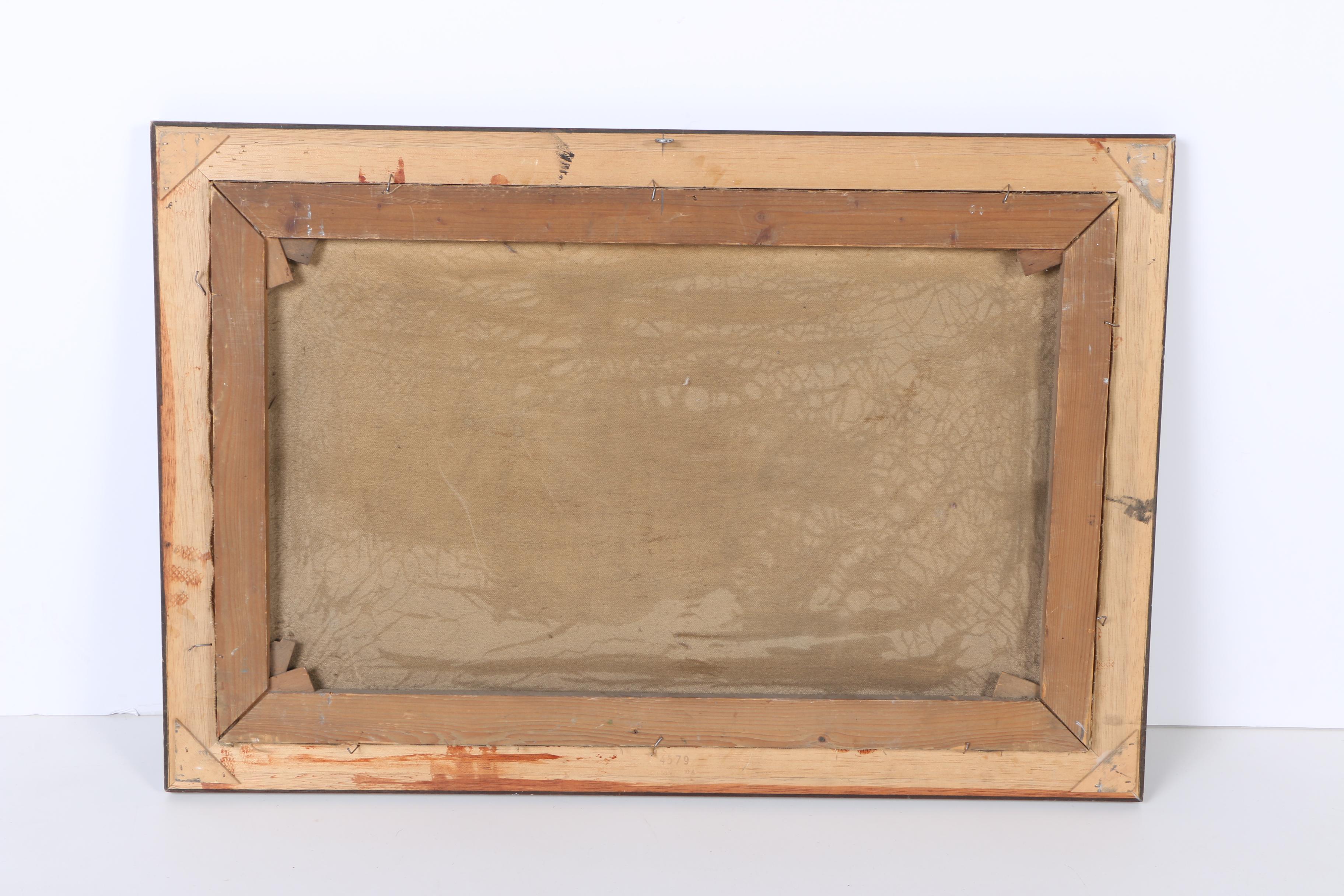 R. Hurzler Eastern European Oil Painting on Canvas of Alpine Landscape