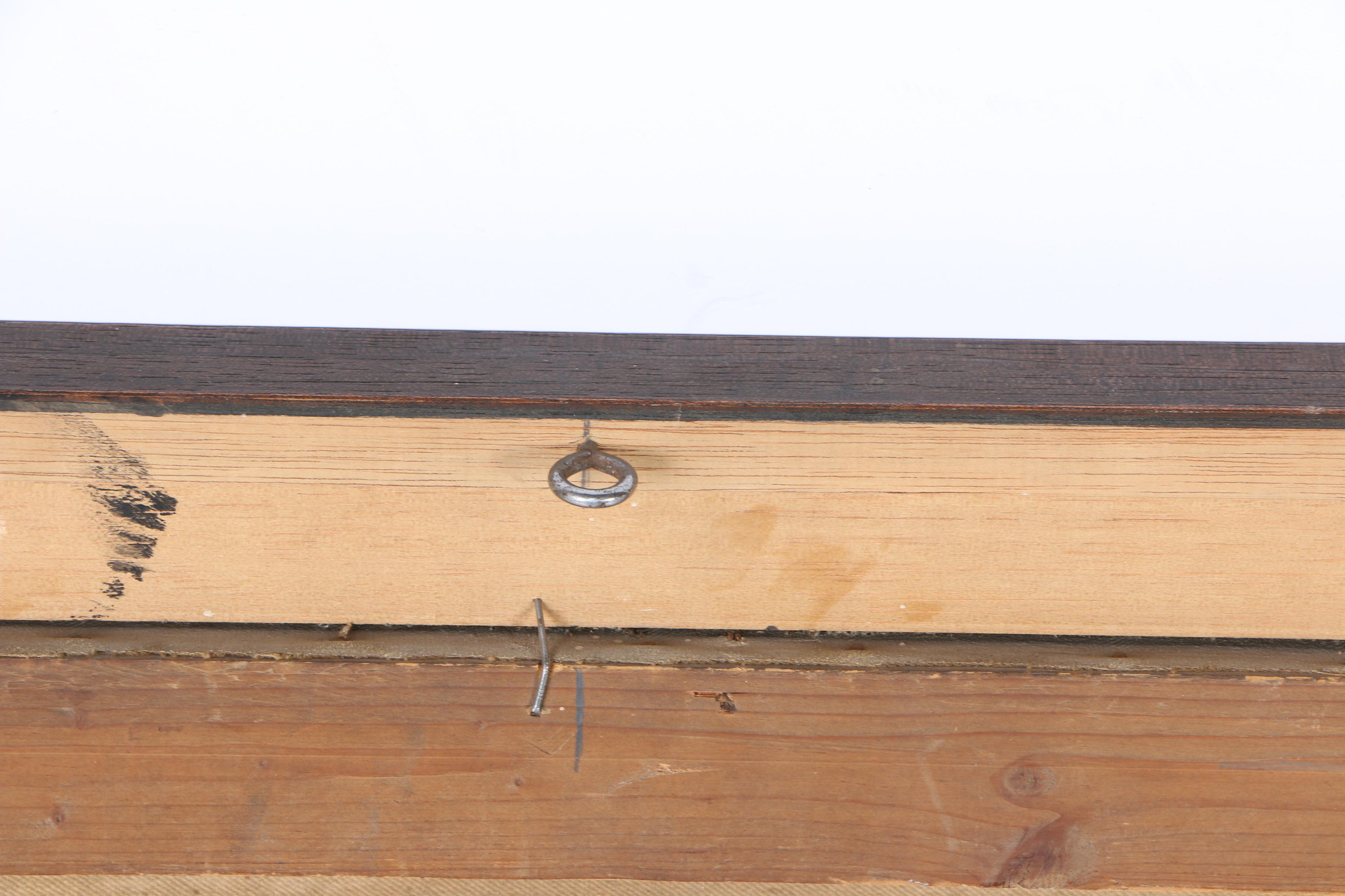 R. Hurzler Eastern European Oil Painting on Canvas of Alpine Landscape