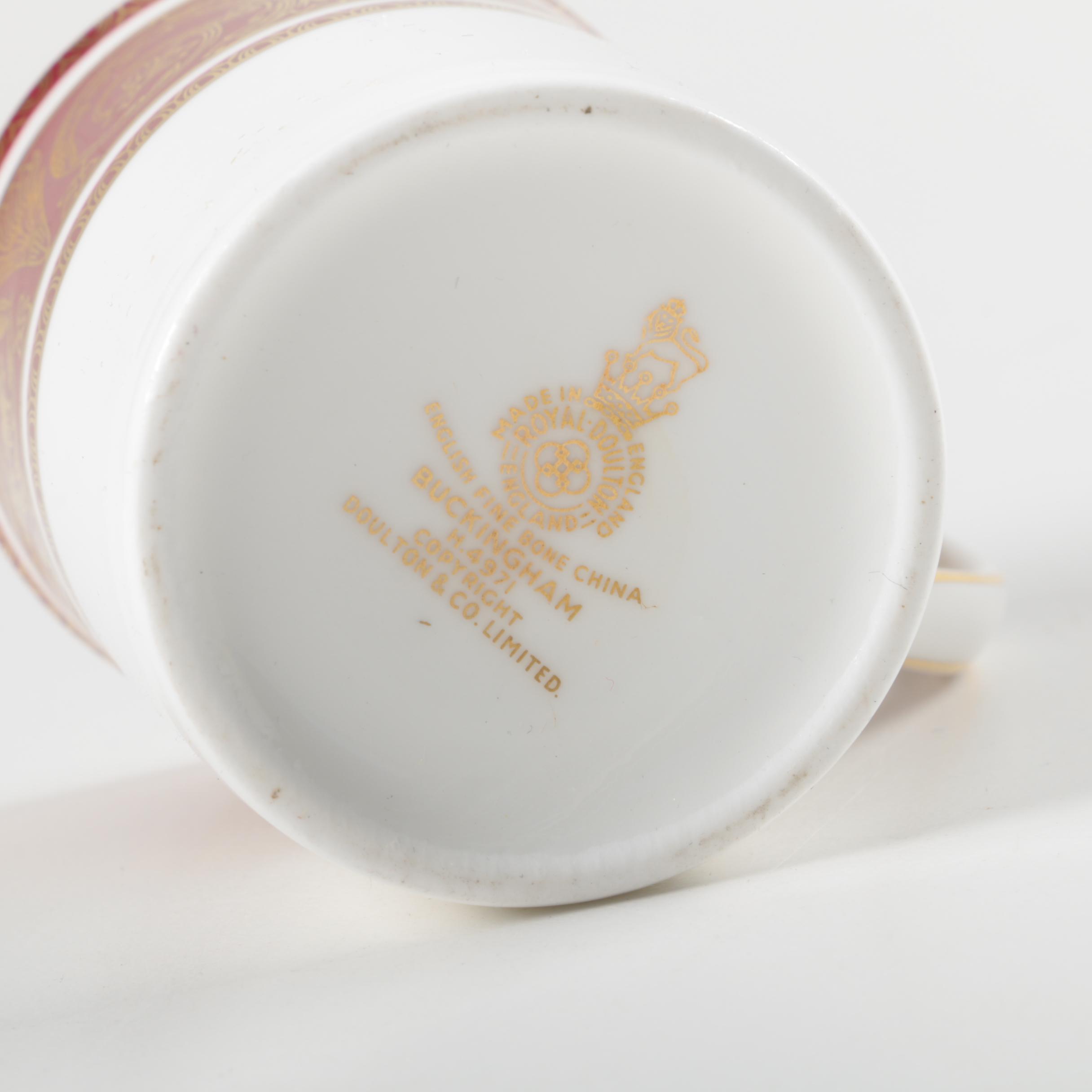 Vintage Teacups Featuring Royal Doulton "Buckingham"