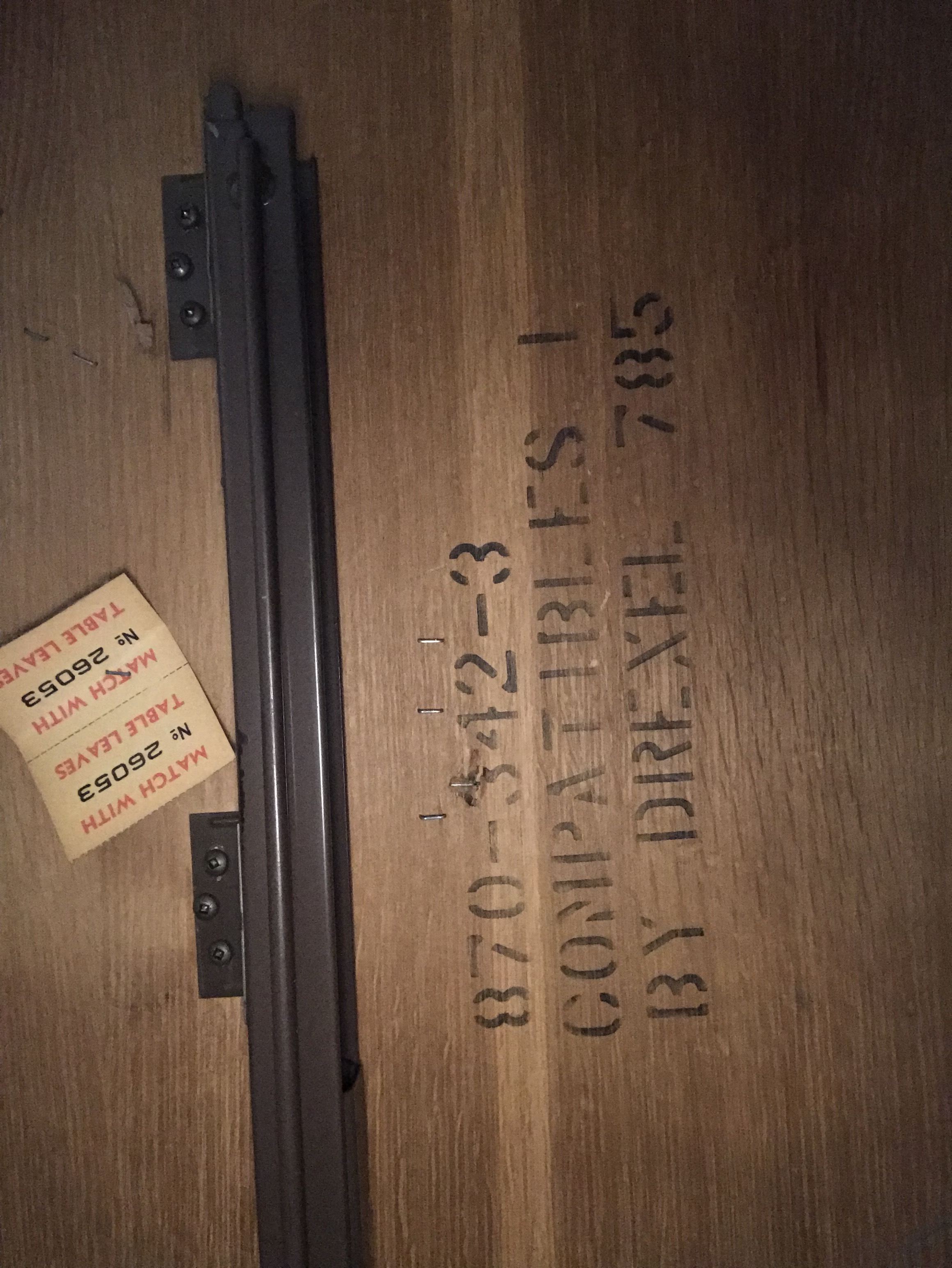 Modern Oak Veneered Table by Drexel