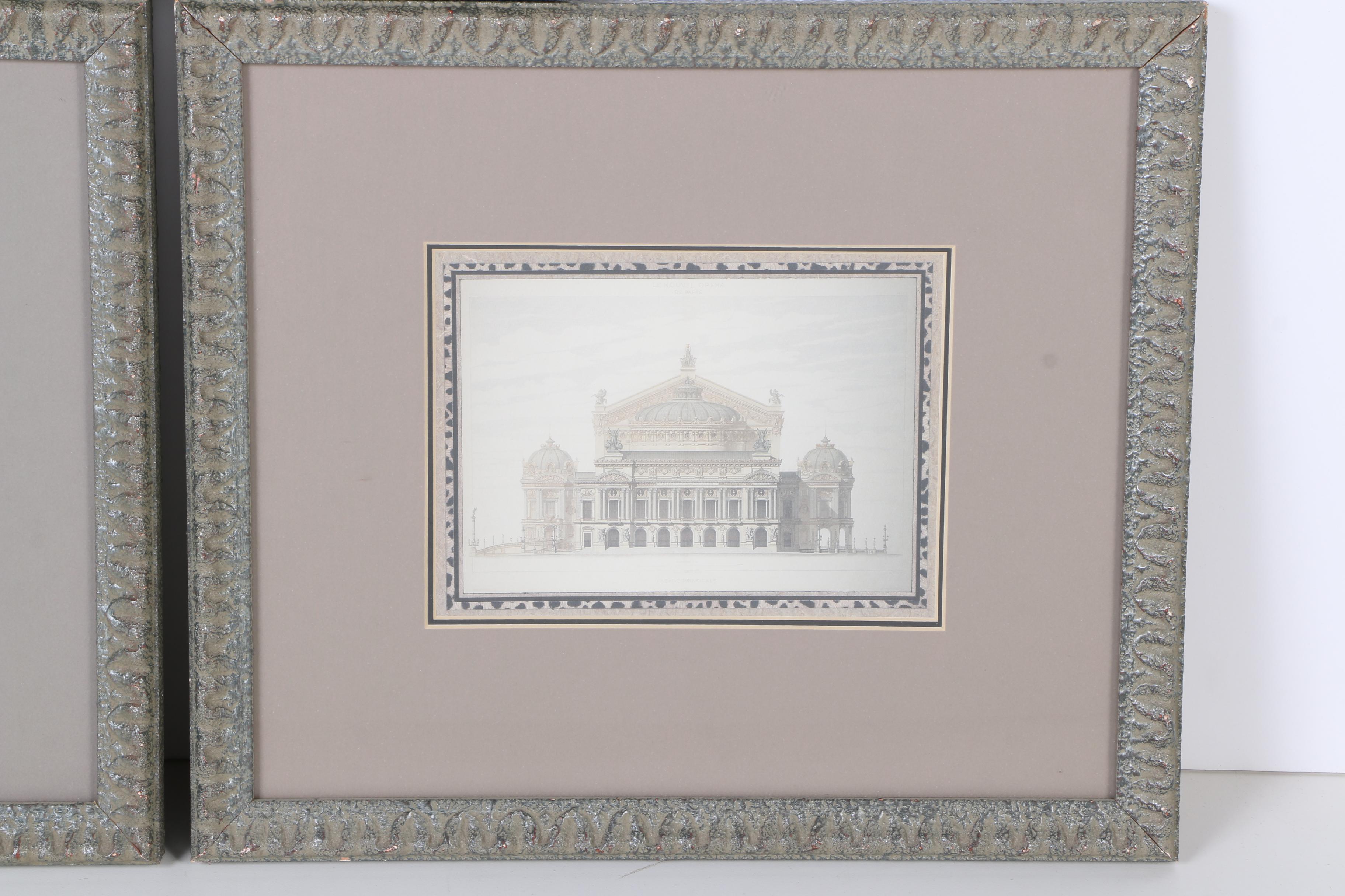 Lithographs After Architectural Engravings of La Scala Opera House