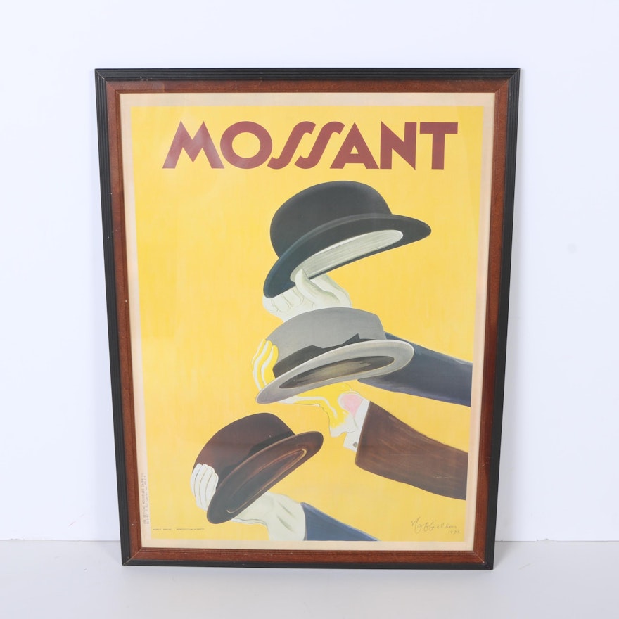 Offset Lithograph on Paper in the Manner of Leonetto Cappiello "Mossant"