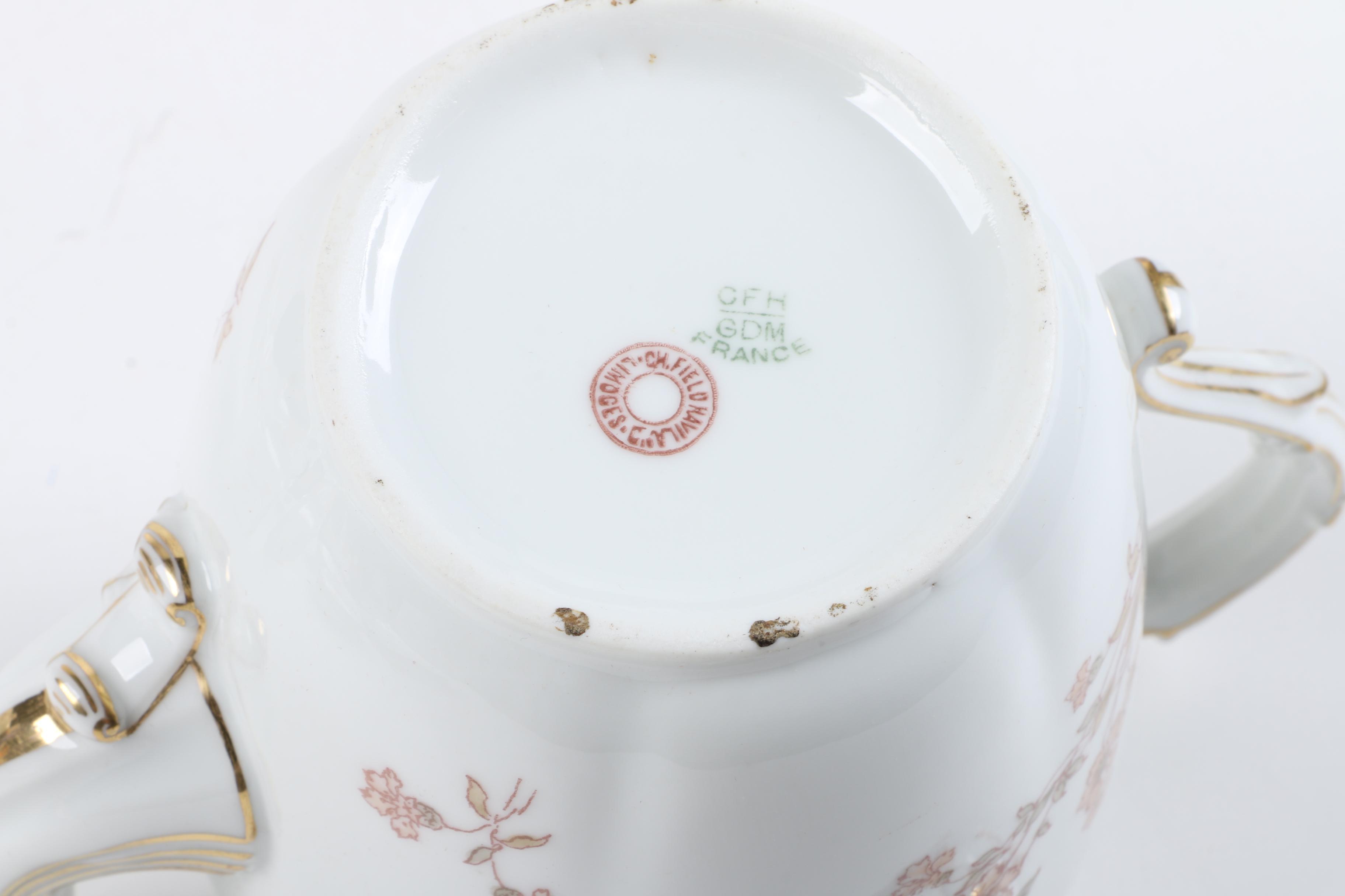 C.H. Field Haviland Limoges Tableware