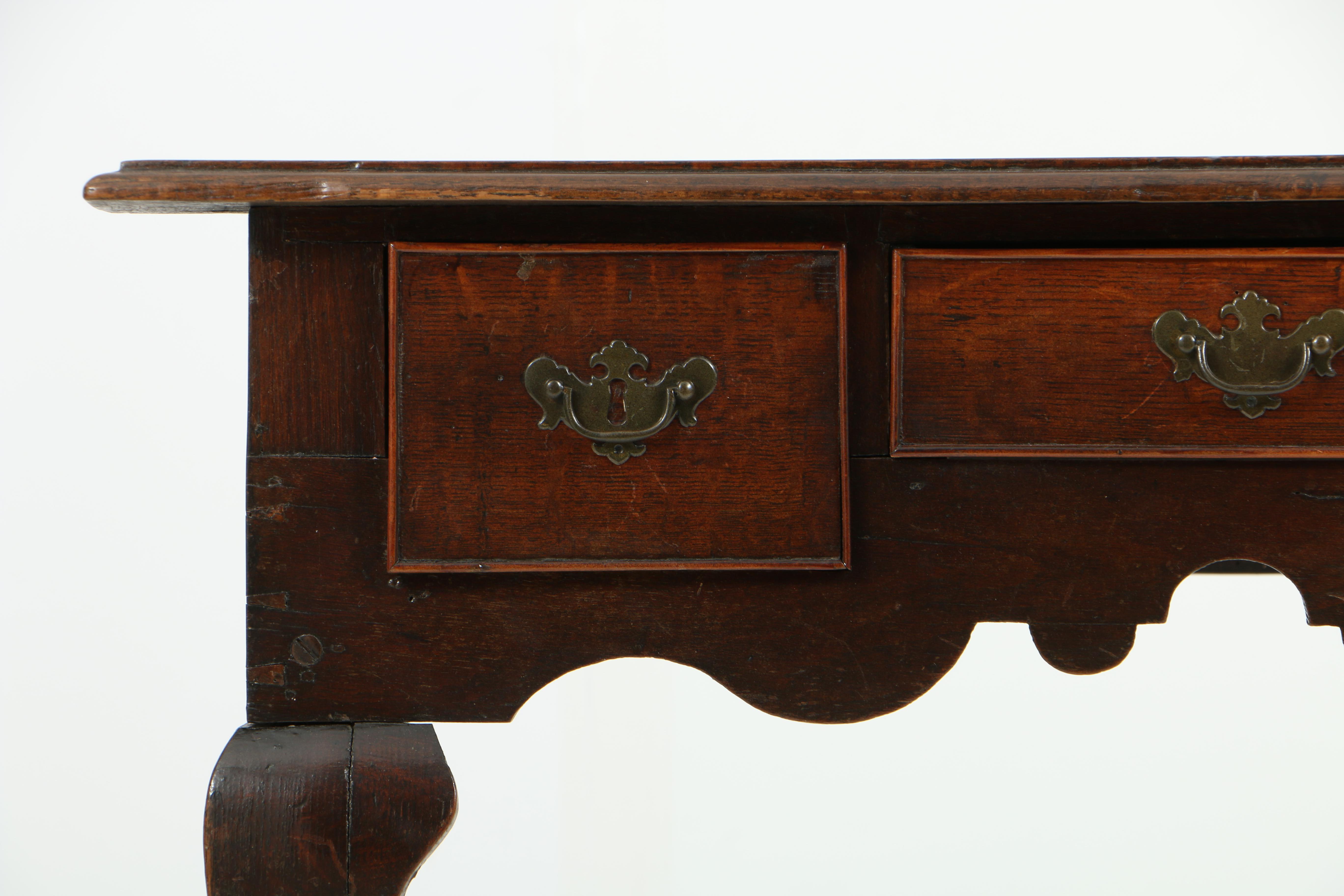 Antique George III Oak Dressing Table, Circa 1800