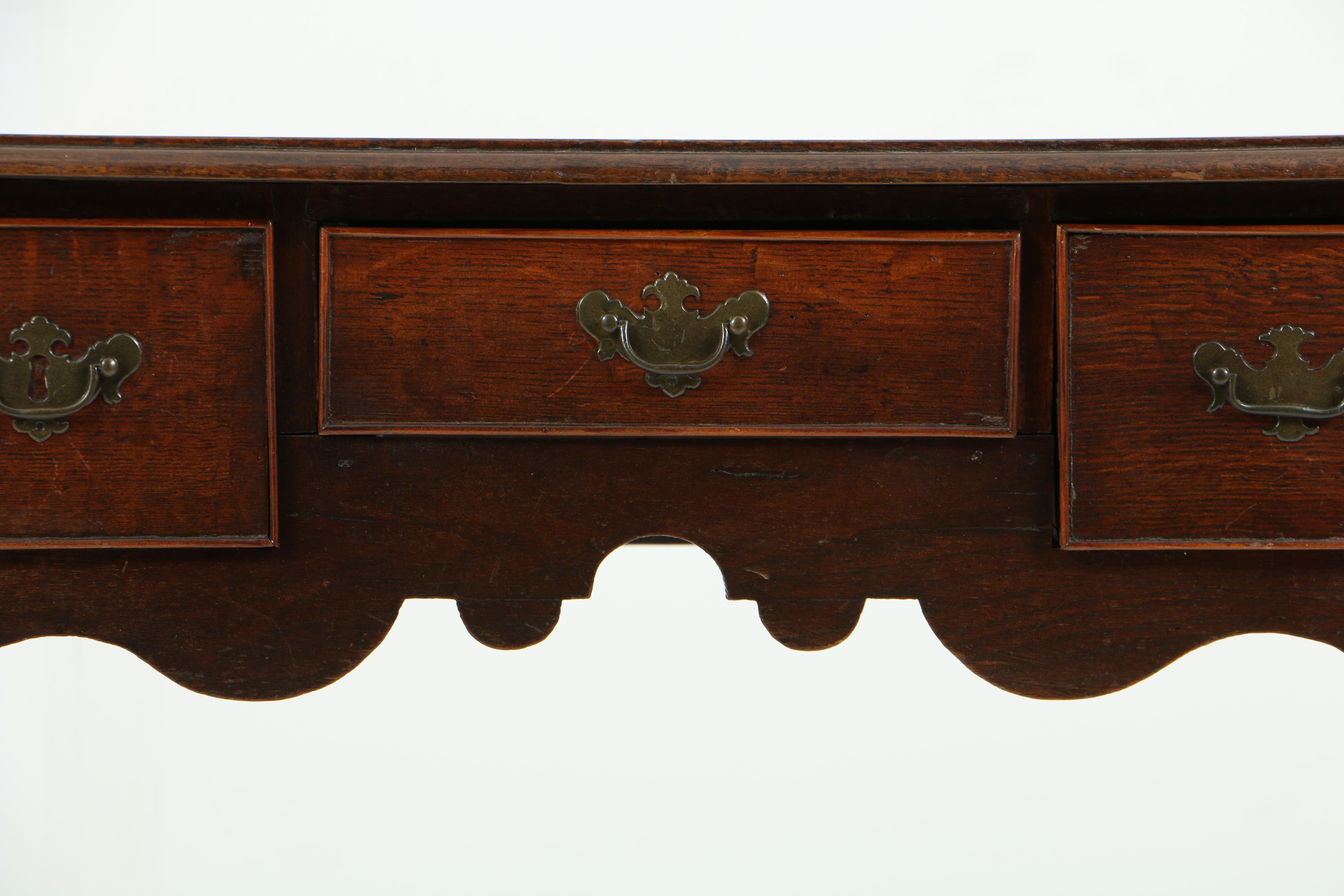 Antique George III Oak Dressing Table, Circa 1800
