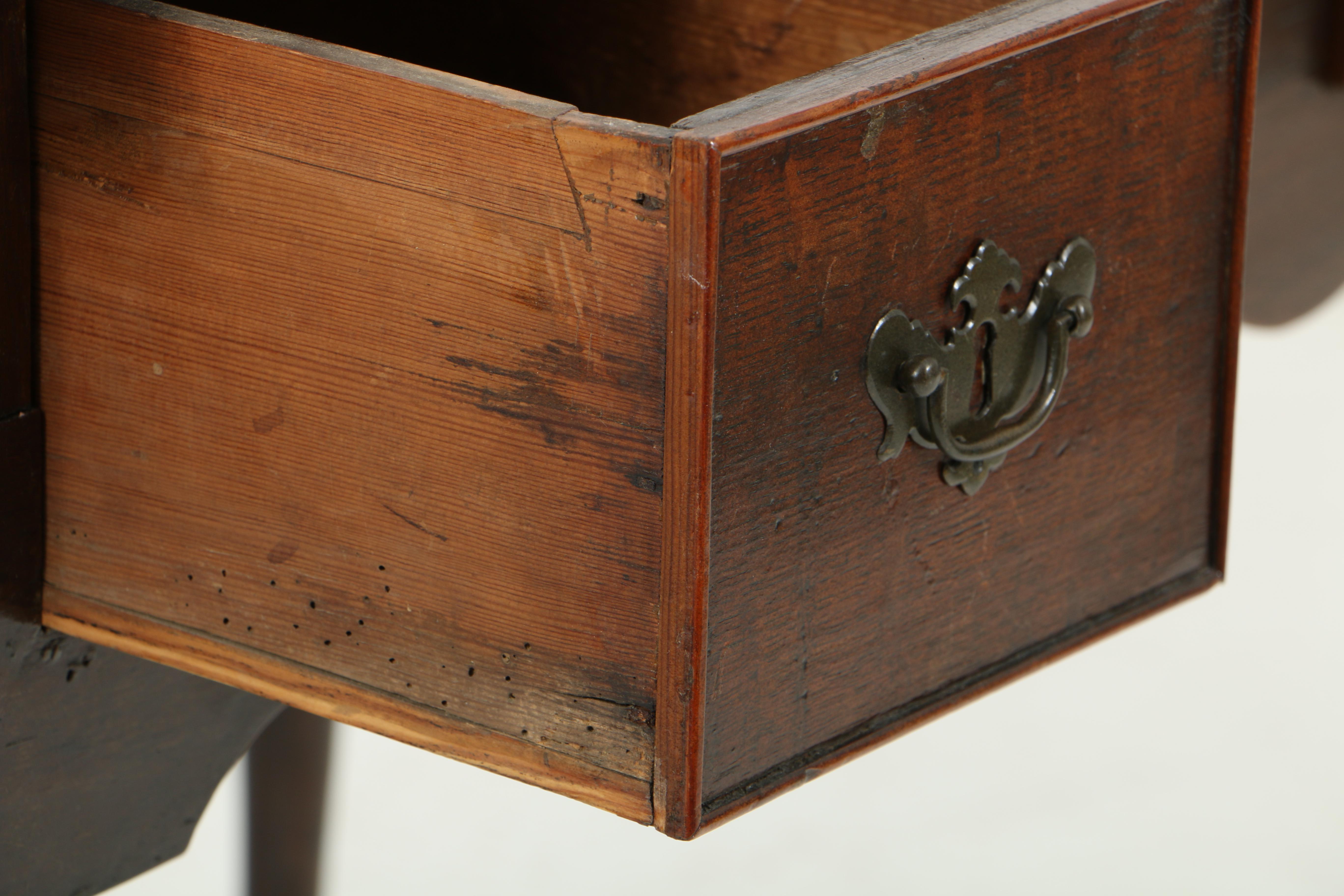 Antique George III Oak Dressing Table, Circa 1800