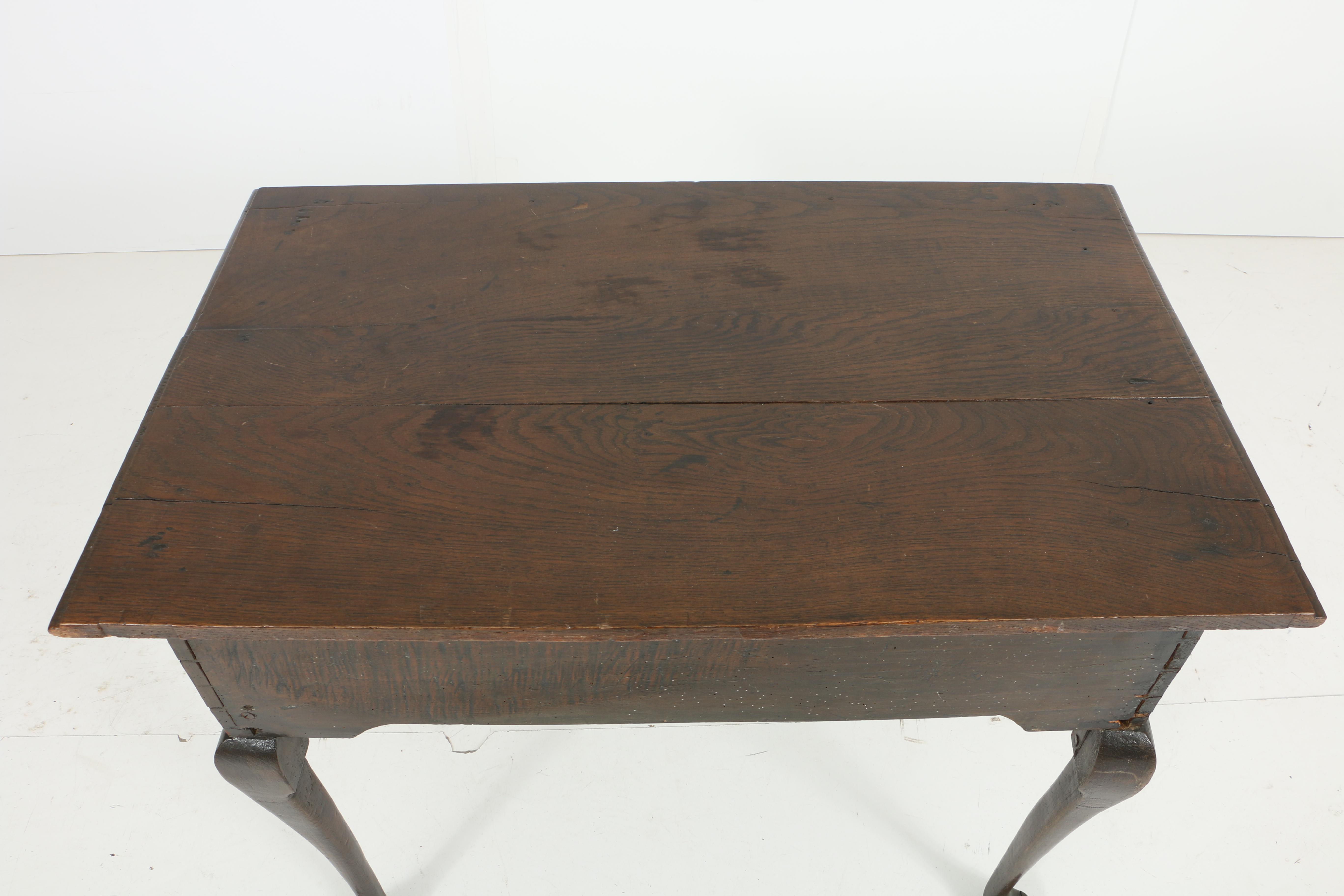 Antique George III Oak Dressing Table, Circa 1800