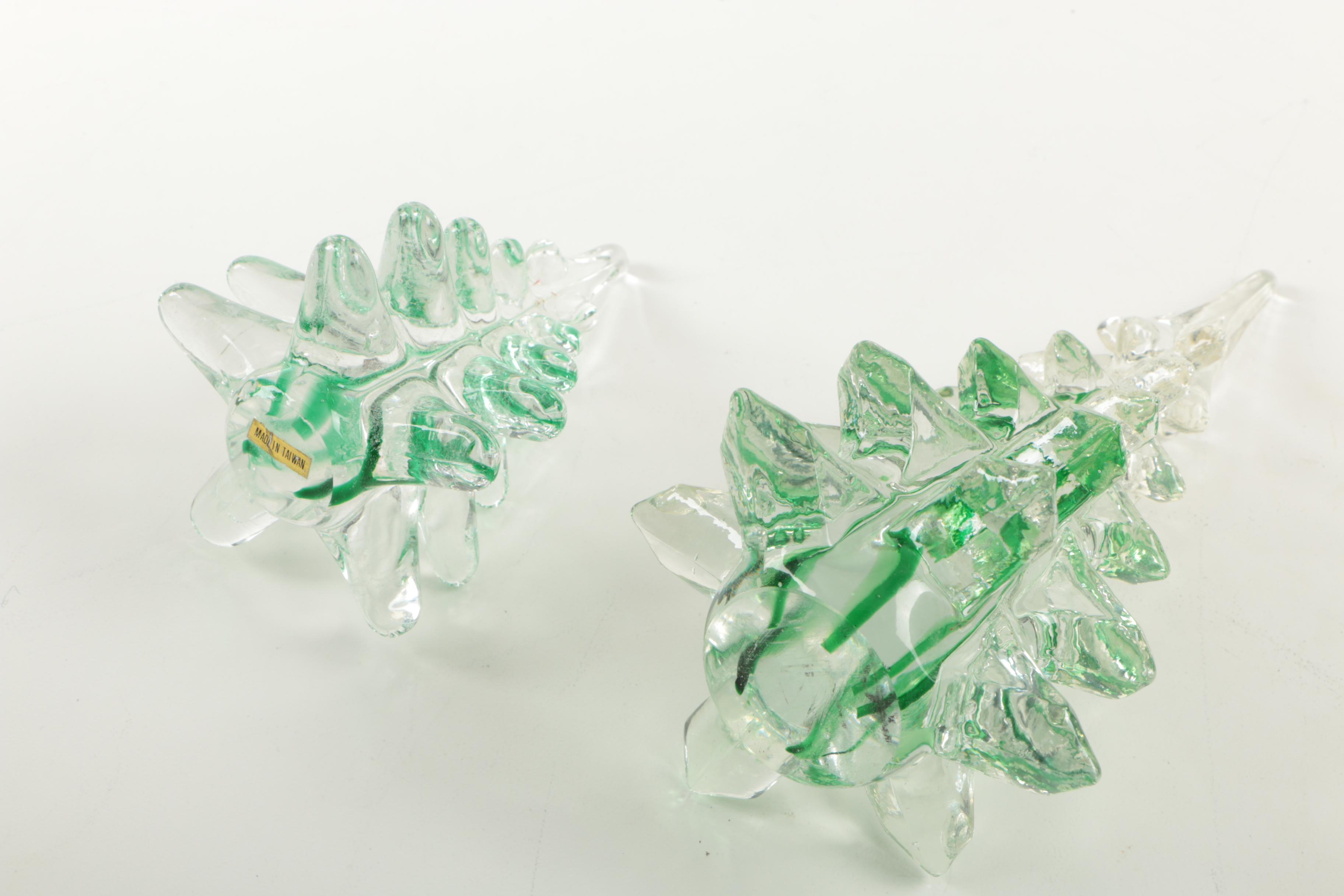 Enesco Art Glass Christmas Trees