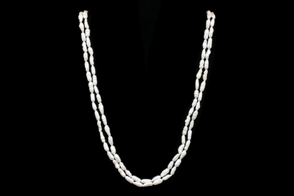 14K Yellow Gold and Freshwater Pearl Double Strand Necklace