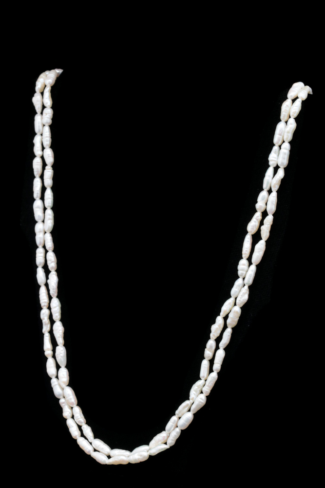 14K Yellow Gold and Freshwater Pearl Double Strand Necklace