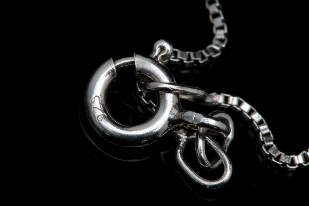 Sterling Silver and Onyx Pendant with Chain