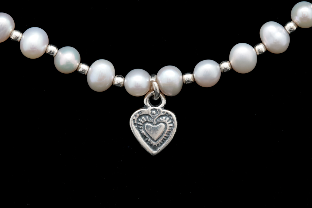 Sterling Silver and Pearl Necklace