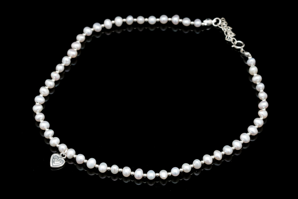 Sterling Silver and Pearl Necklace