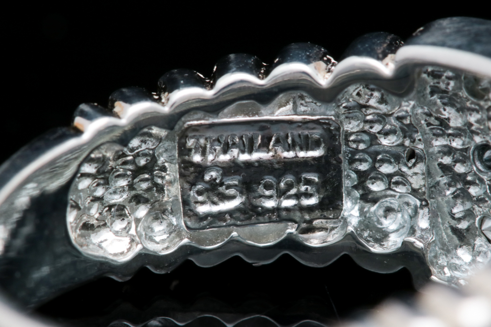 Sterling Silver and Black Diamond Ring