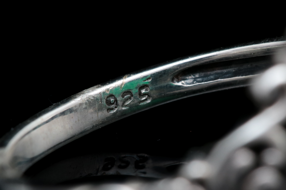 Sterling Silver and Green Chalcedony Ring