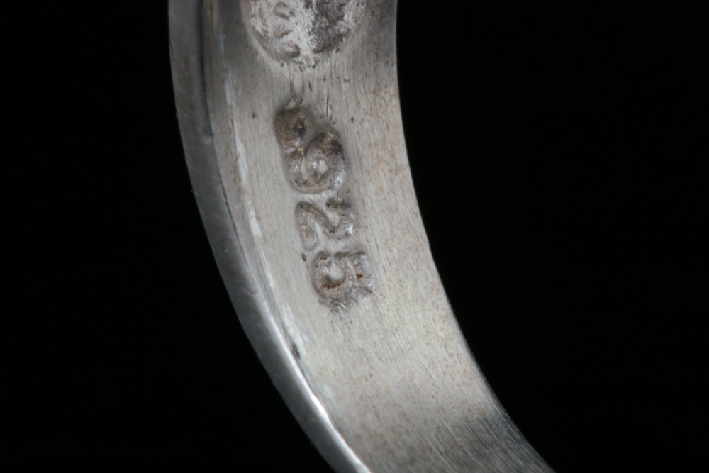 Sterling Silver and Lapis Lazuli Inlay Ring