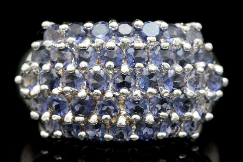 Sterling Silver and Iolite Ring