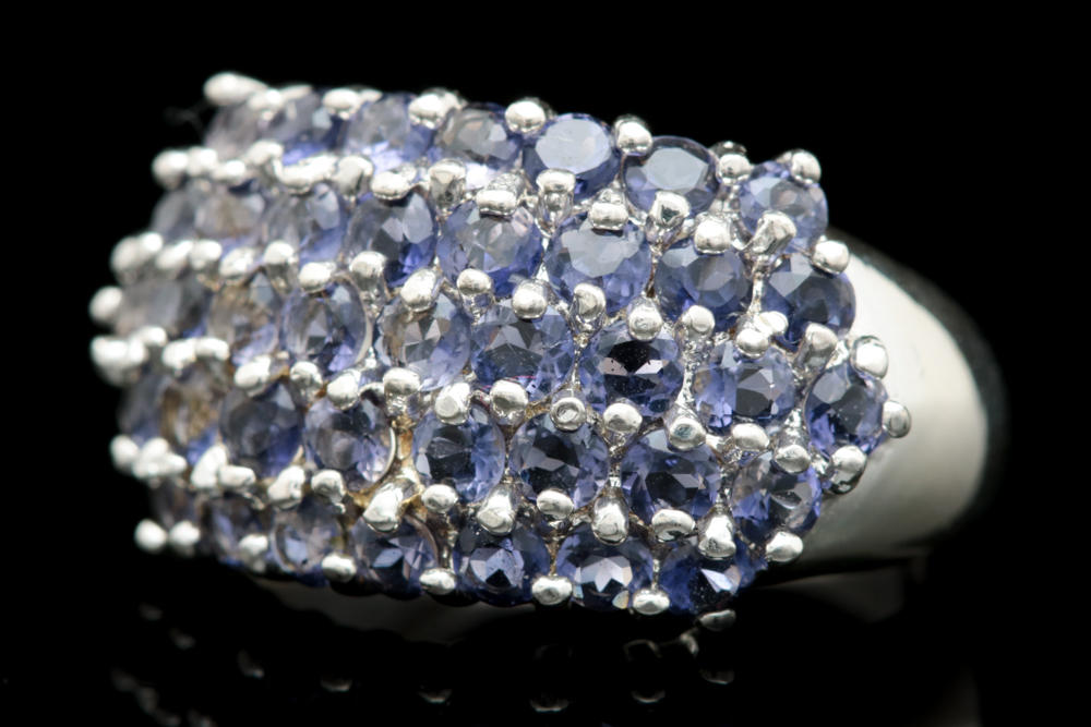 Sterling Silver and Iolite Ring