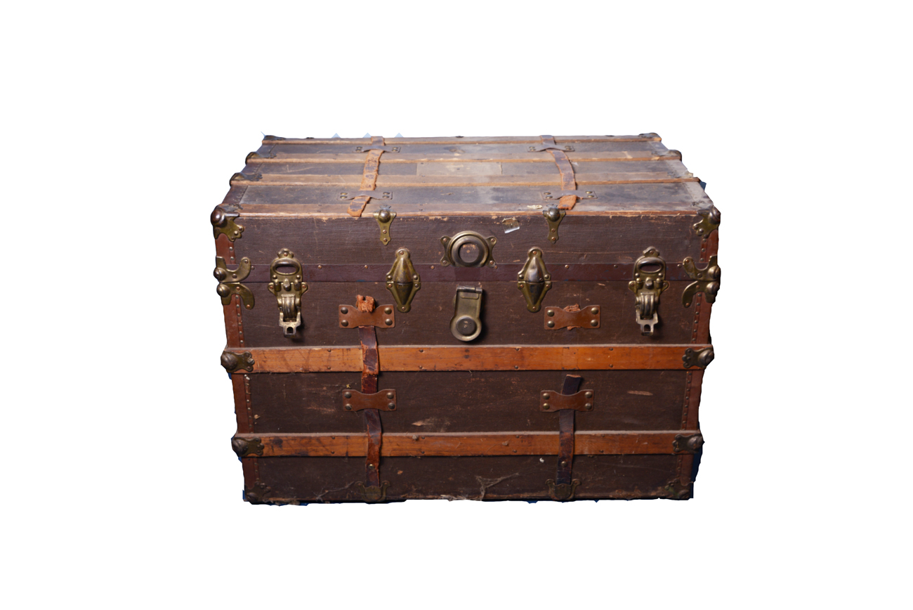 Vintage Wooden Steamer Trunk