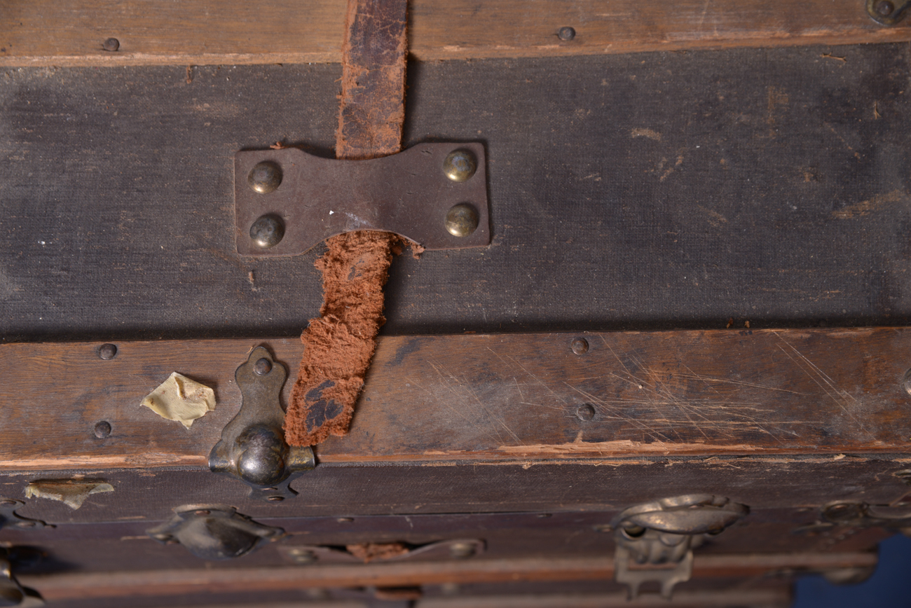 Vintage Wooden Steamer Trunk