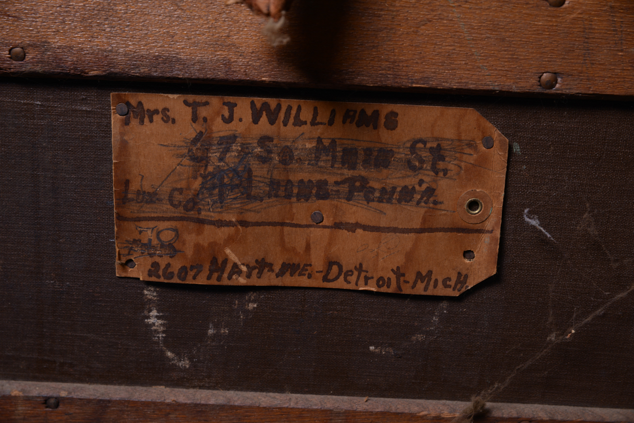 Vintage Wooden Steamer Trunk