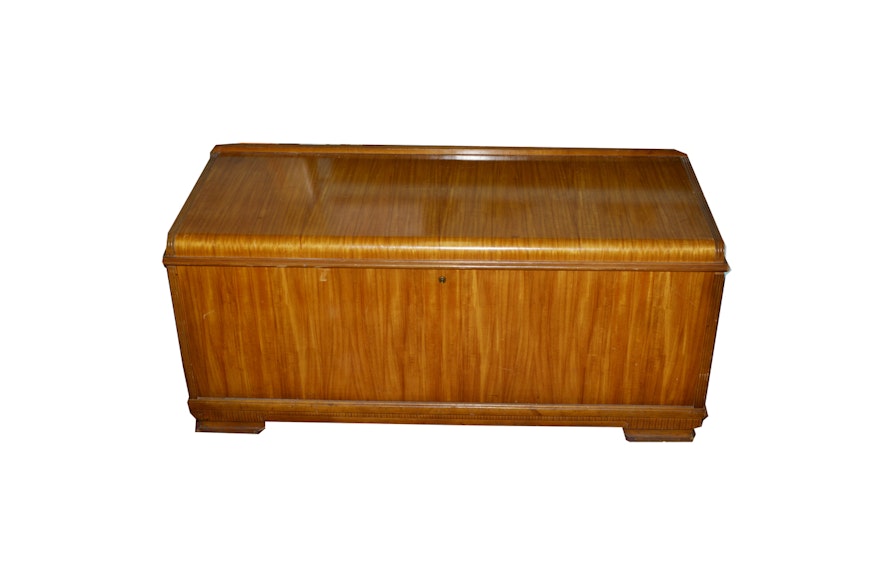 Art Deco Style Waterfall Cedar Chest by Roos Chests
