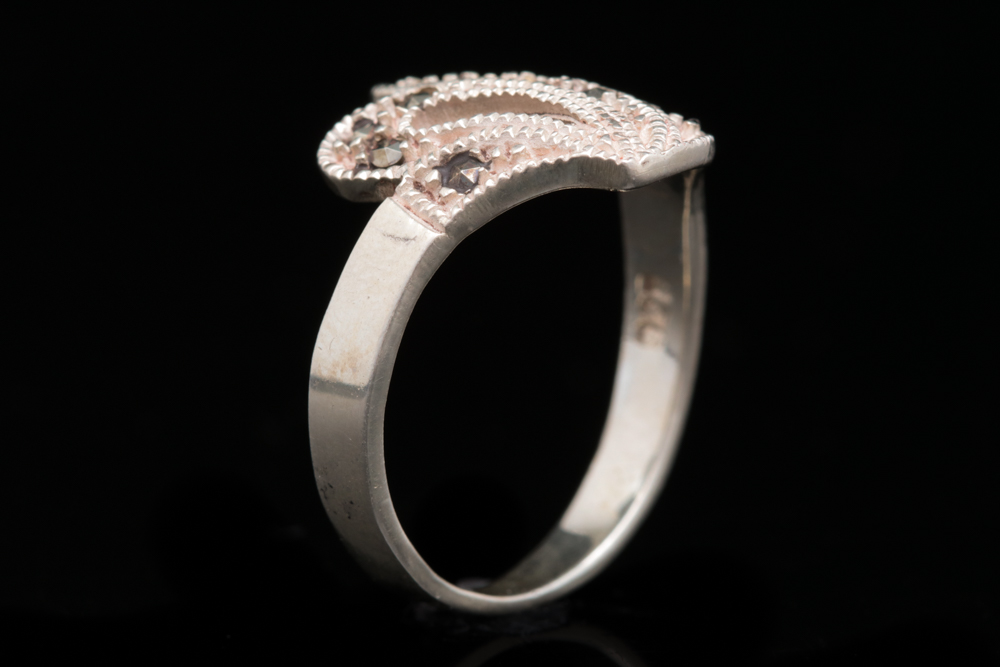 Sterling Silver and Marcasite Ring