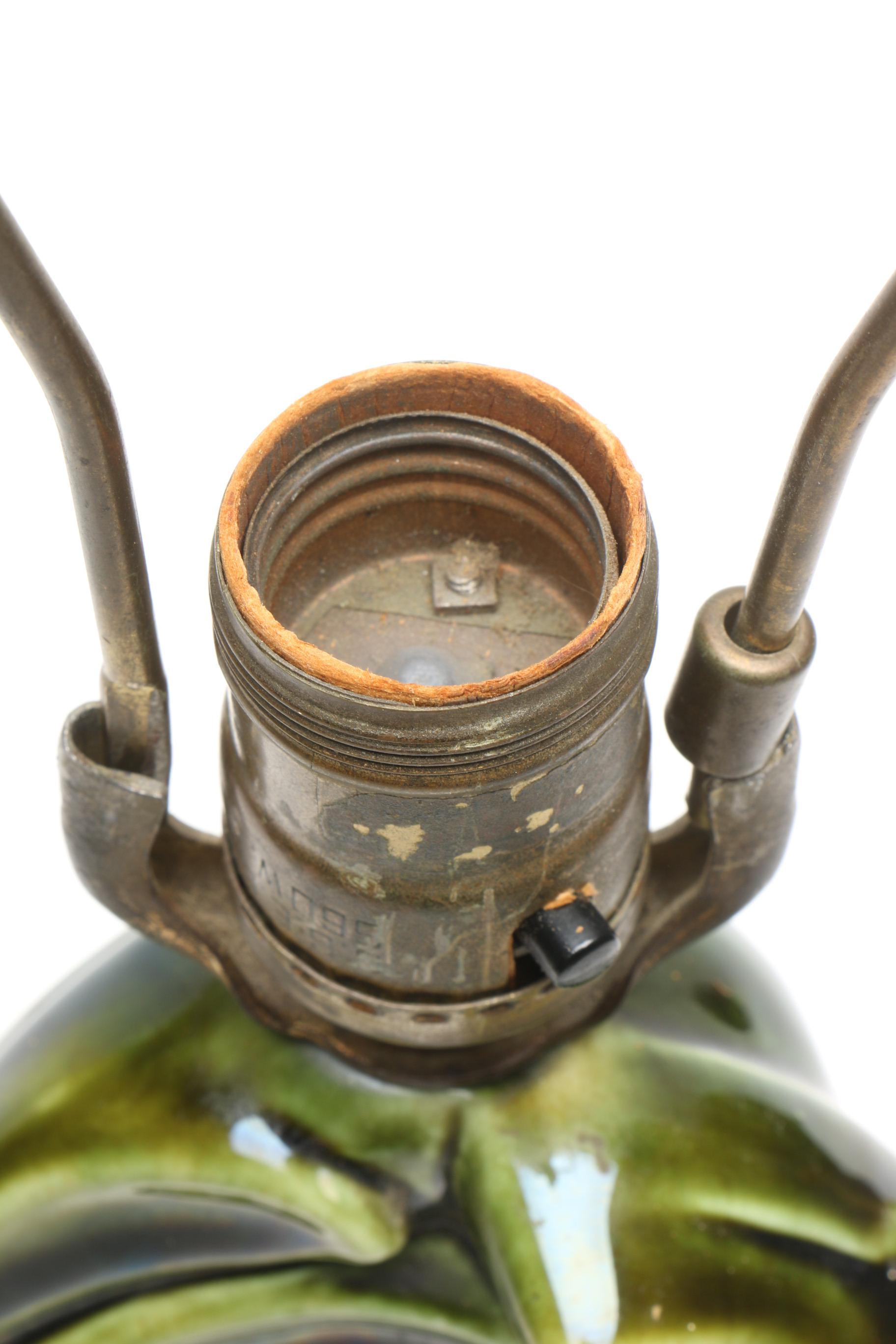 Vintage Haegar Ceramic Lamp with Deer Shaped Base