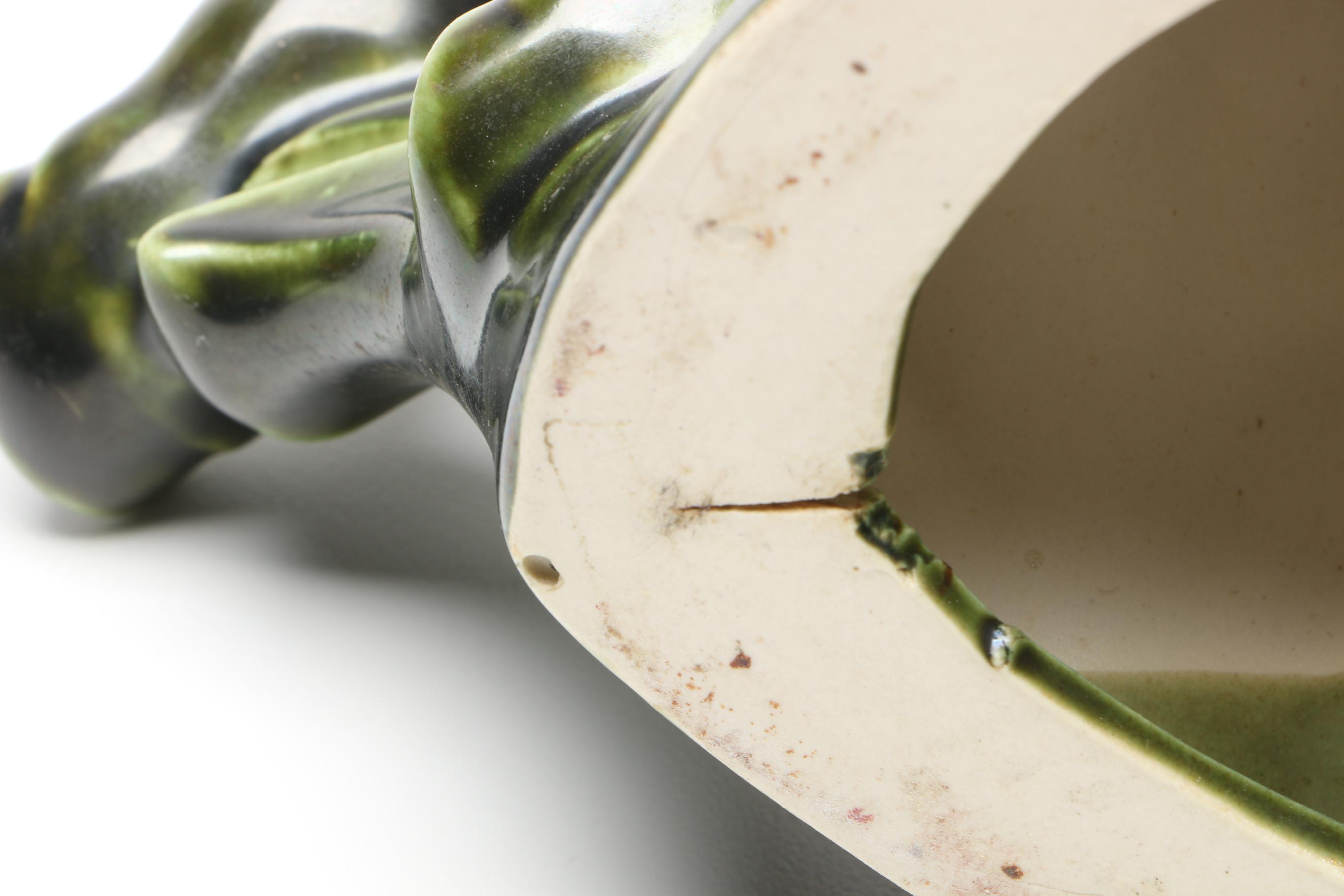 Vintage Haegar Ceramic Lamp with Deer Shaped Base