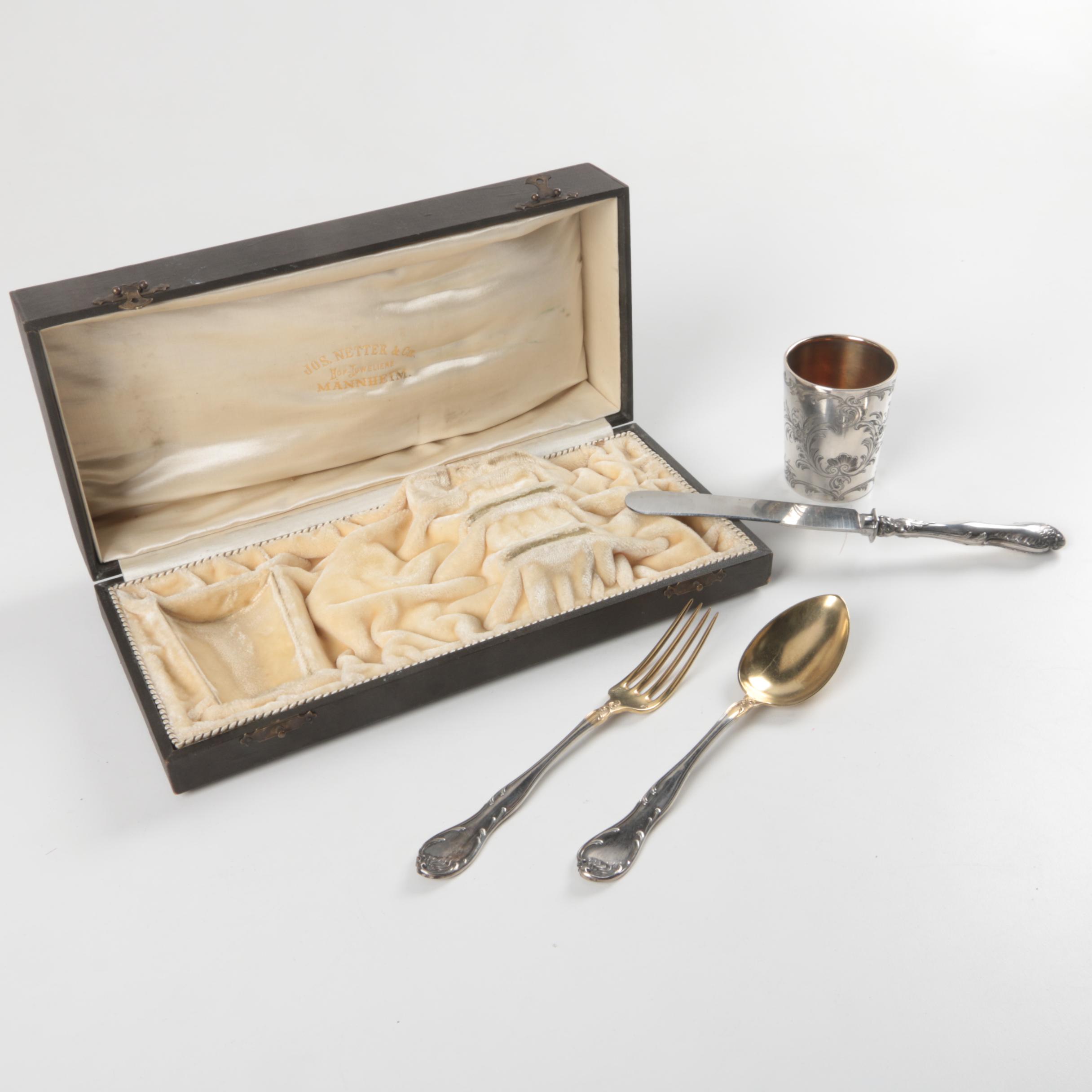 Bruckmann & Söhne, 800 German Silver Presentation Set