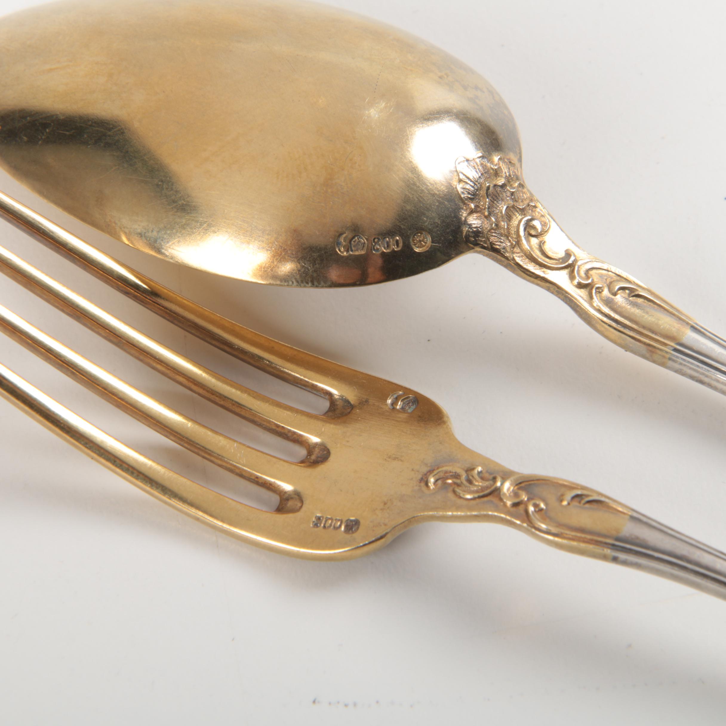 Bruckmann & Söhne, 800 German Silver Presentation Set