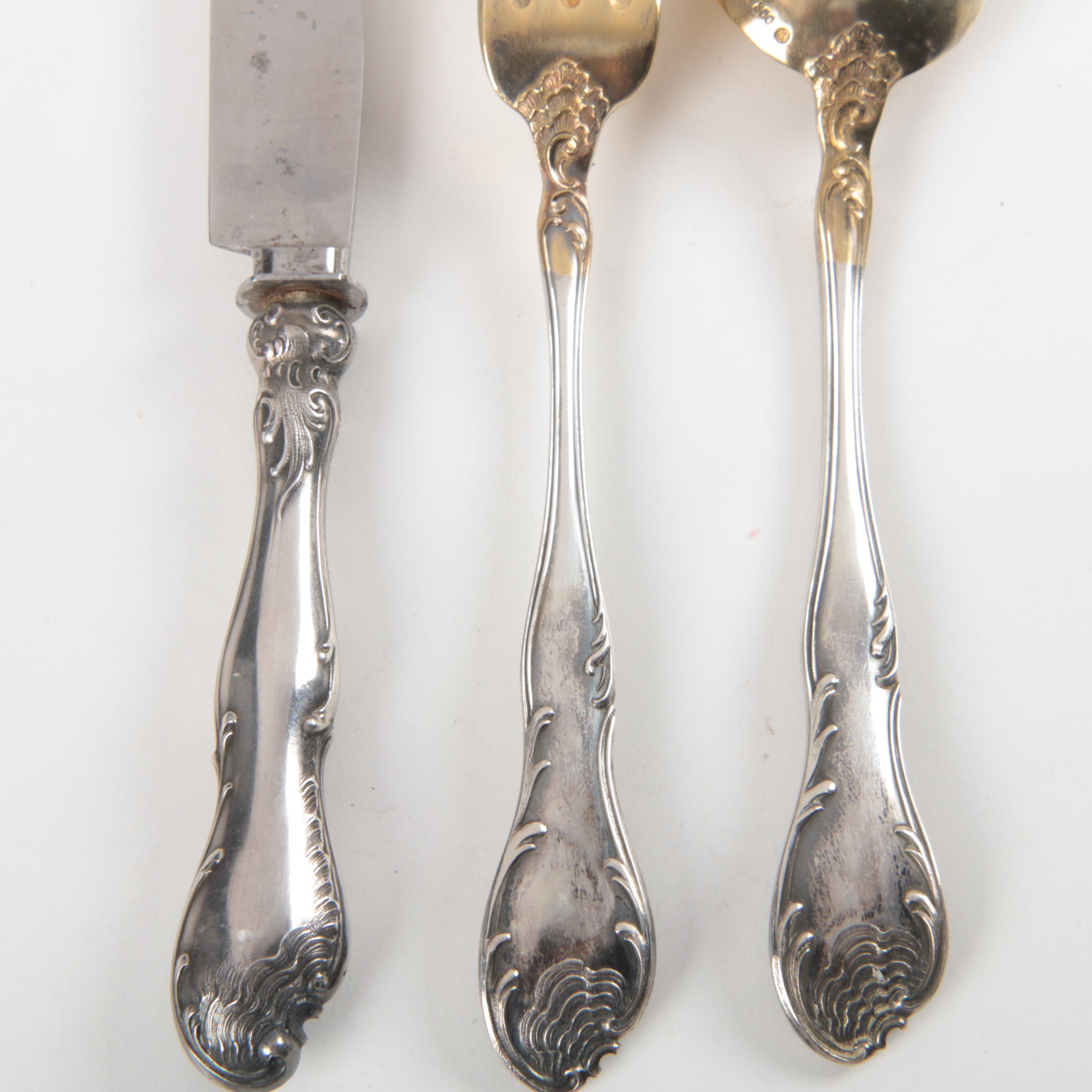 Bruckmann & Söhne, 800 German Silver Presentation Set