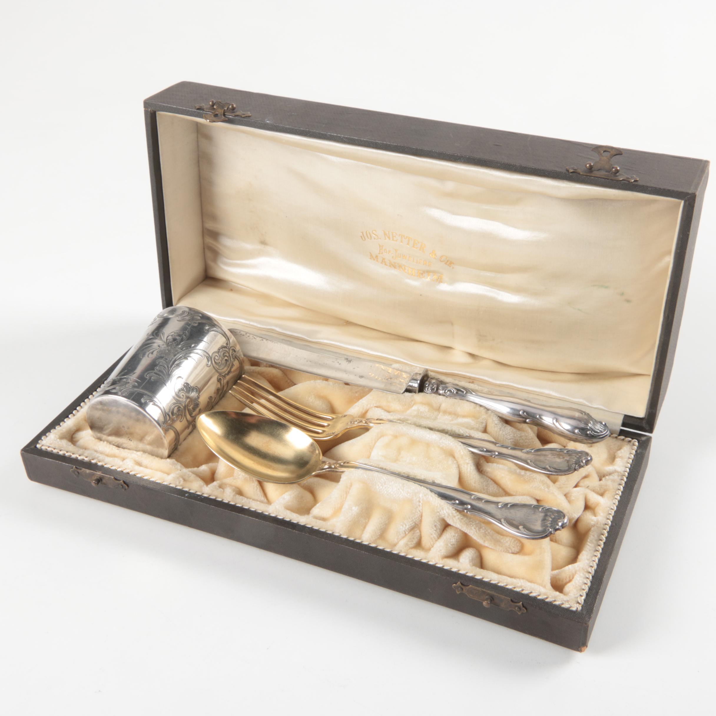 Bruckmann & Söhne, 800 German Silver Presentation Set
