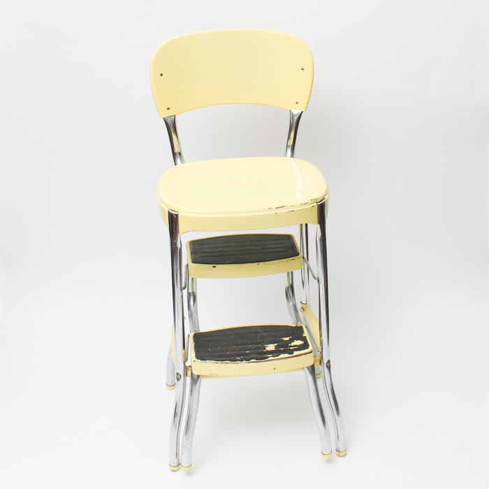 Vintage Metal Step-Stool High Chair by Cosco