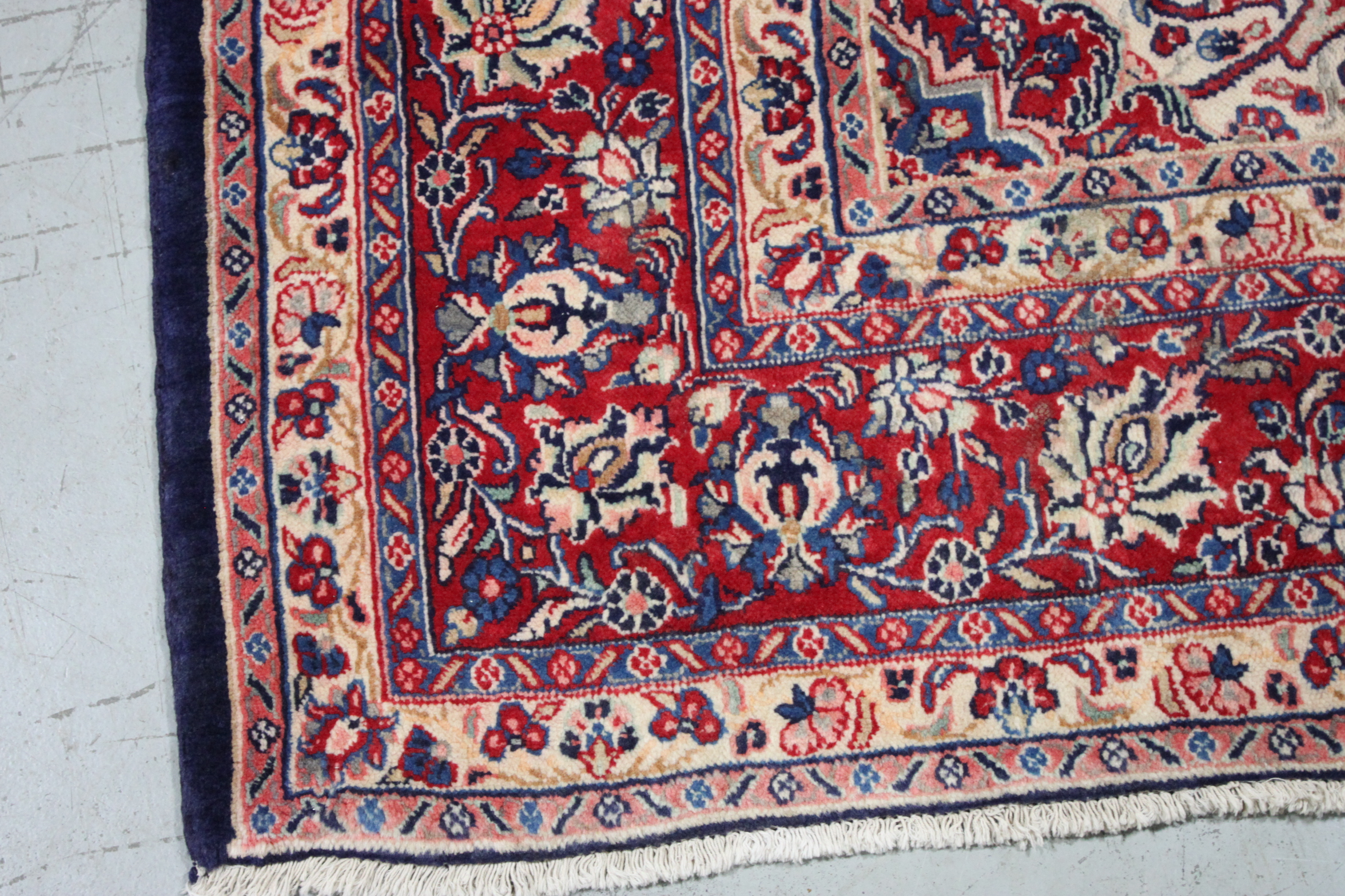 Finely Hand-Knotted Tabriz Wool Area Rug