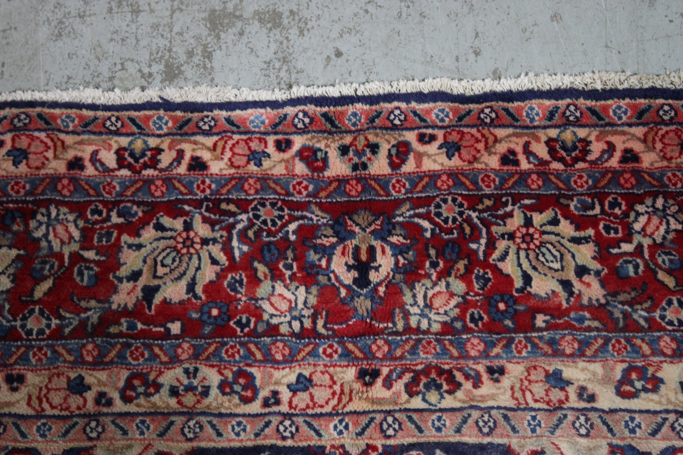 Finely Hand-Knotted Tabriz Wool Area Rug