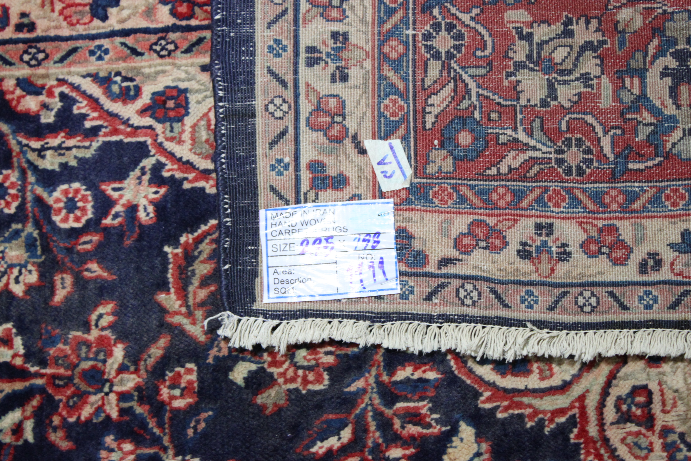 Finely Hand-Knotted Tabriz Wool Area Rug