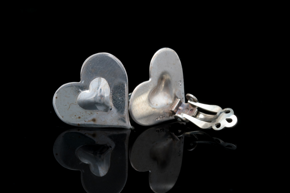 Sterling Silver Heart Earrings