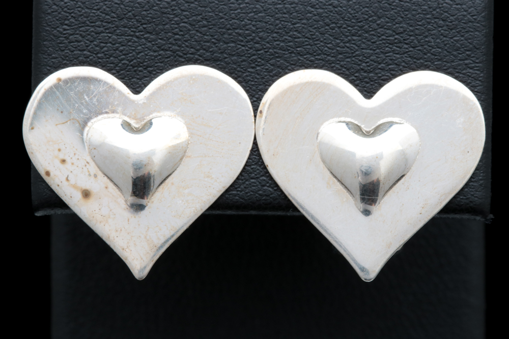 Sterling Silver Heart Earrings
