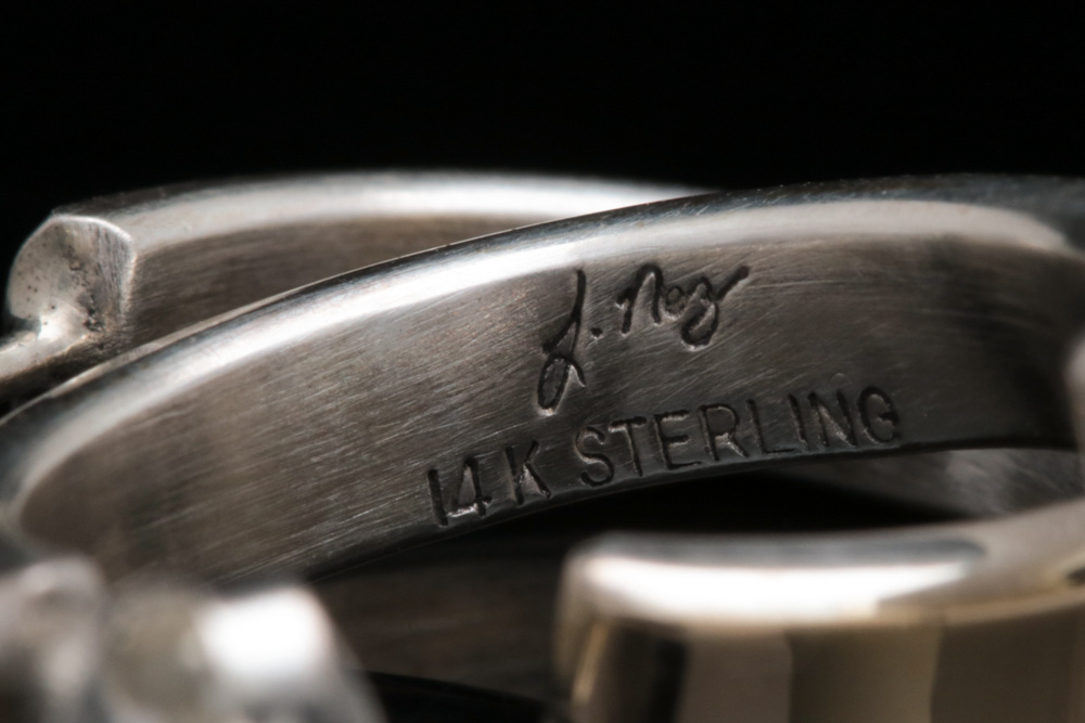 Sterling Silver and 14K Yellow Gold Hoop Earrings