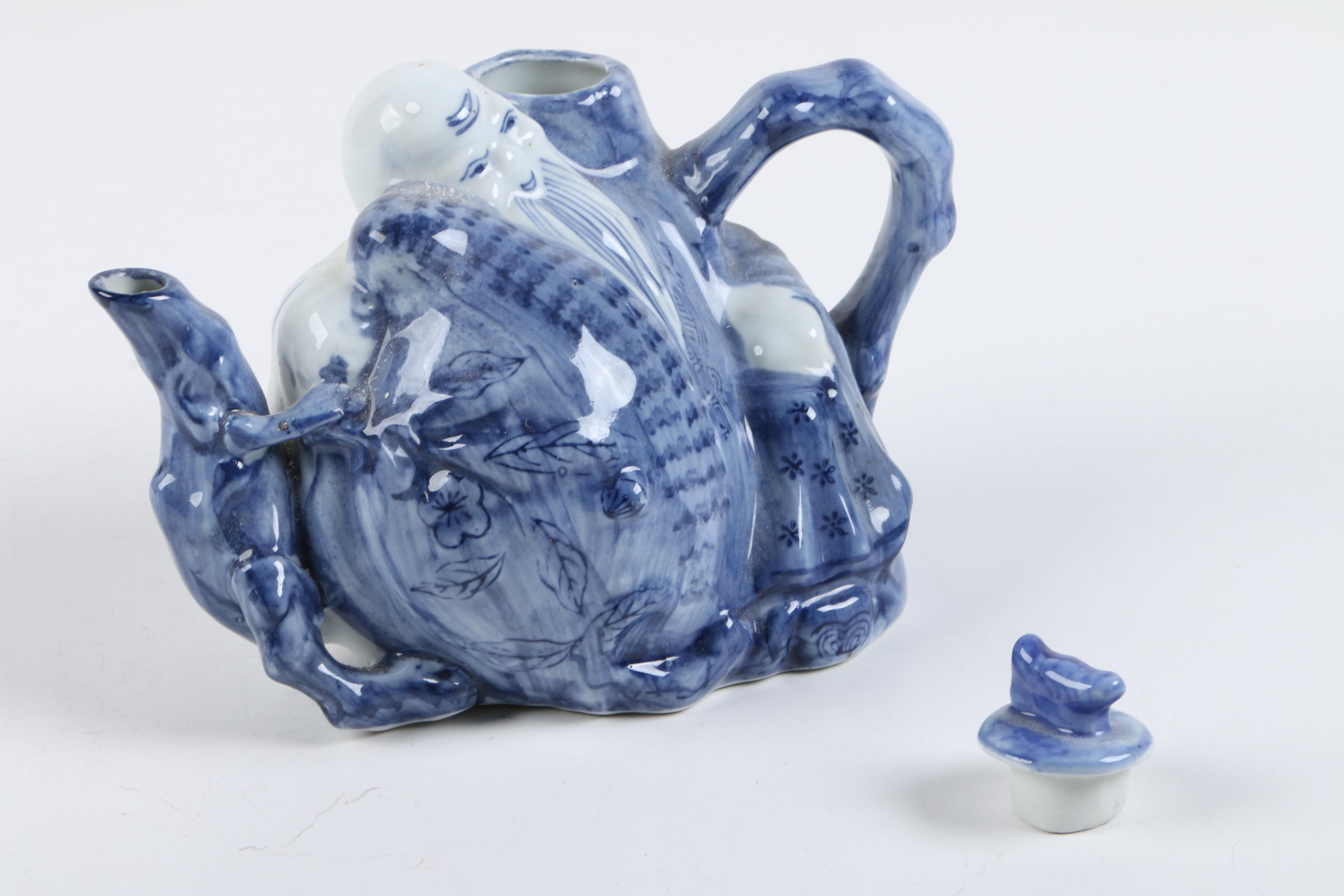 Assorted Blue and White Serveware and Vases