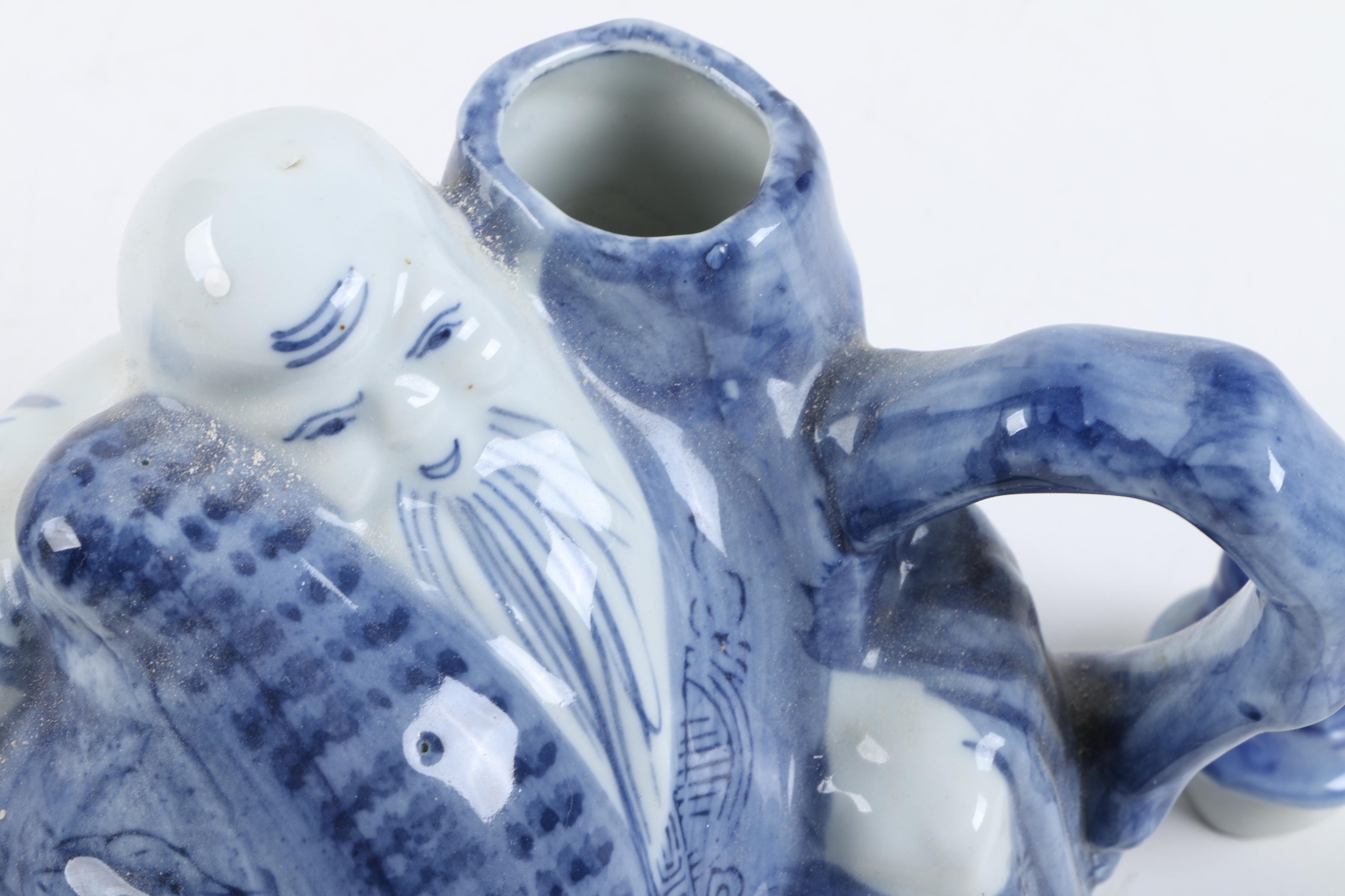 Assorted Blue and White Serveware and Vases