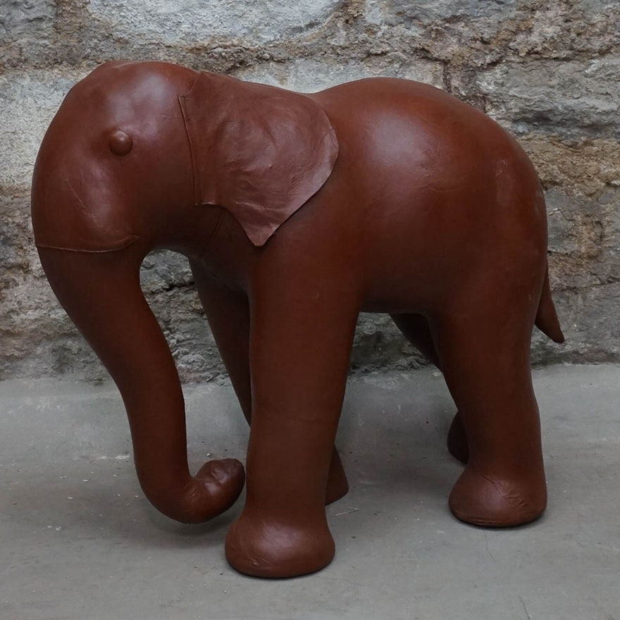 Leather Upholstered Elephant