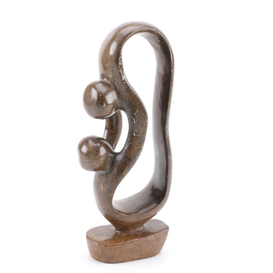 Zimbabwe Stone Carved Abstract Statuette