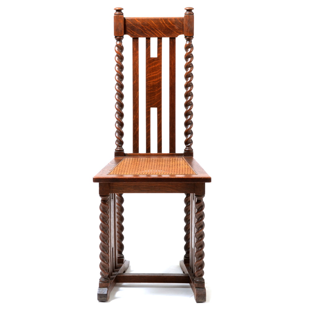Antique "Quaint Tudor" Chair by Stickley Bros.